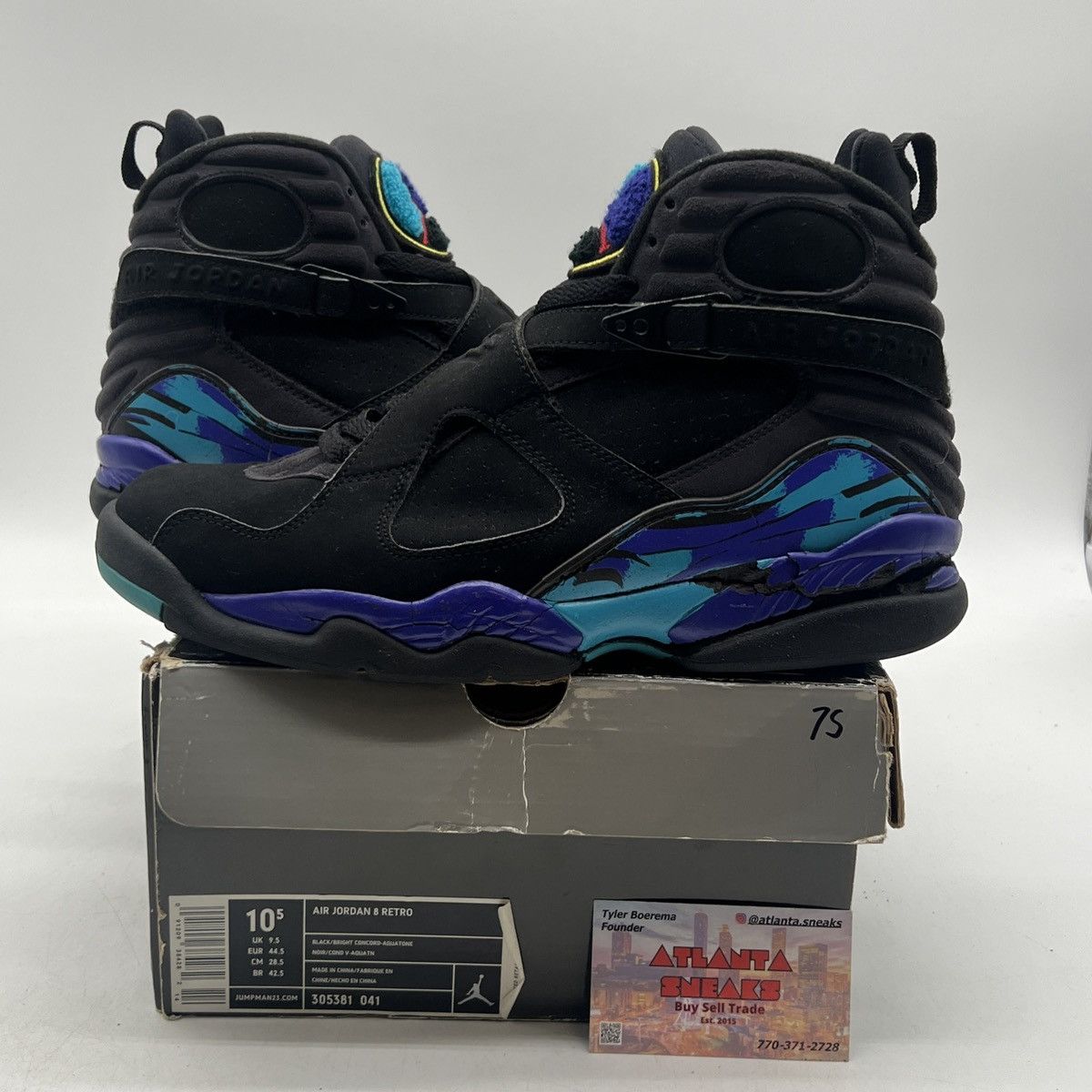 Jordan Brand Air Jordan 8 Aqua Size US 10.5 / EU 43-44 - 1 Thumbnail