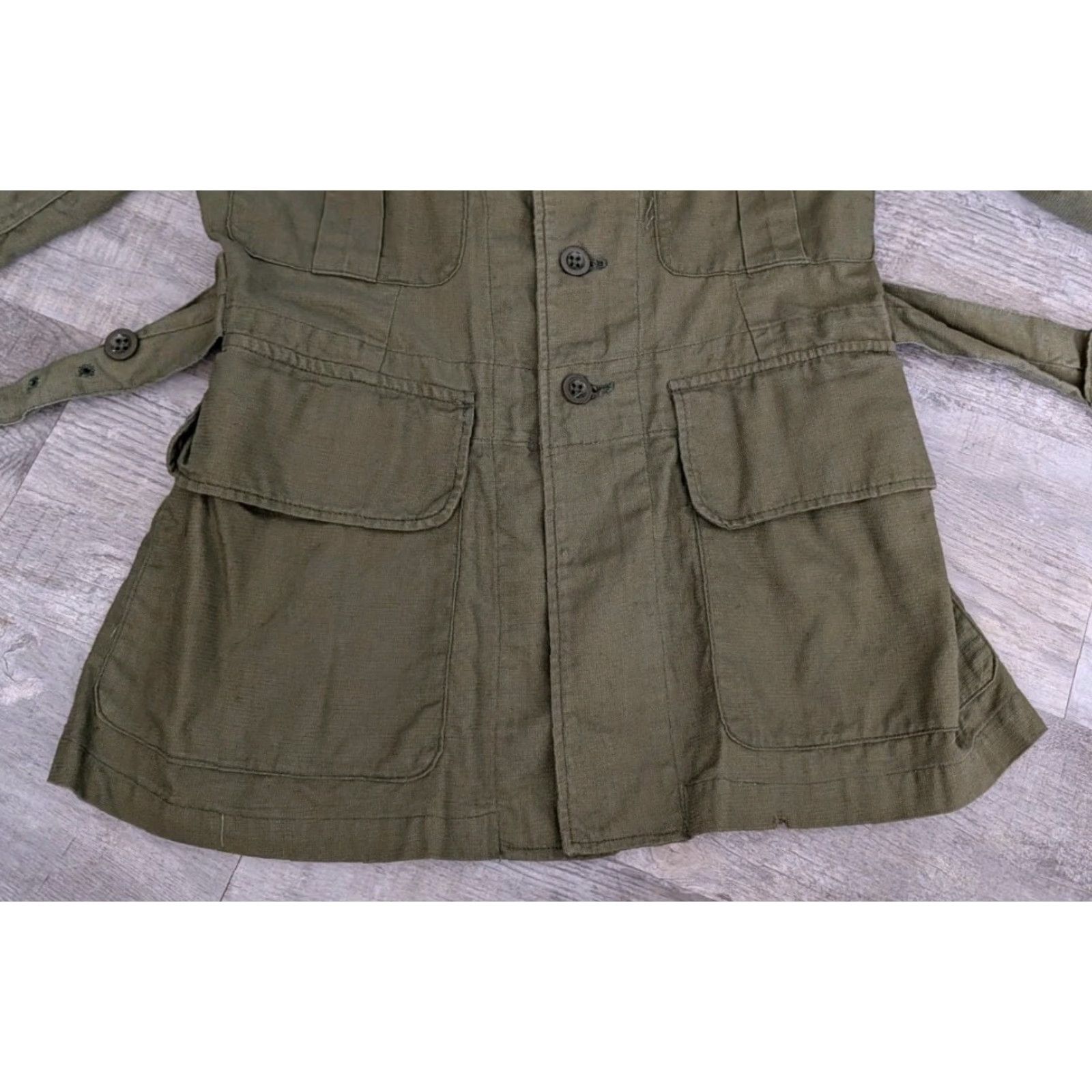 CO VINTAGE H.S. Stanton & Co British Army Jacket Size 1 Green Military Coat 1950 Casual Unisex Size US XS / EU 42 / 0 - 7 Thumbnail