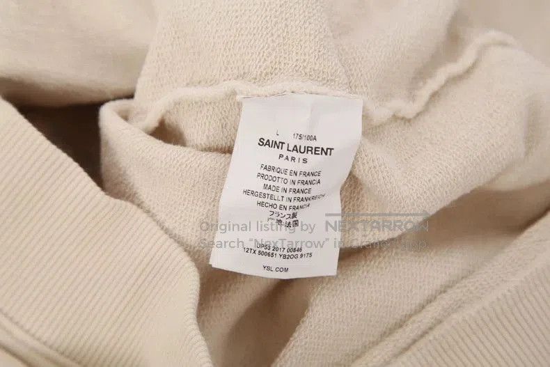 Saint Laurent Paris Saint Laurent Paris Colorblock Cotton Sweatshirt. Size US L / EU 52-54 / 3 - 6 Thumbnail