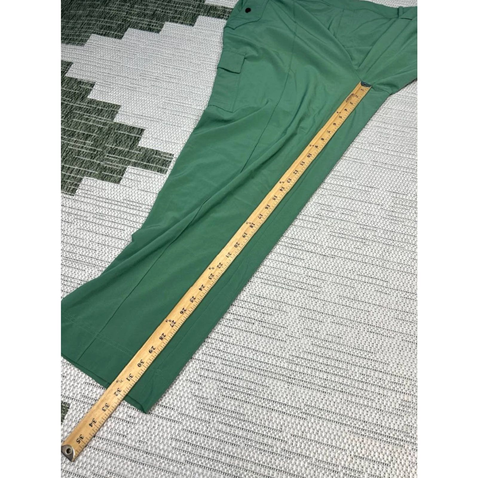 Athleta Athleta Pants Womens 20 Green Stretch High Rise Straight Leg Casual Size 42" / US 20 - 3 Thumbnail