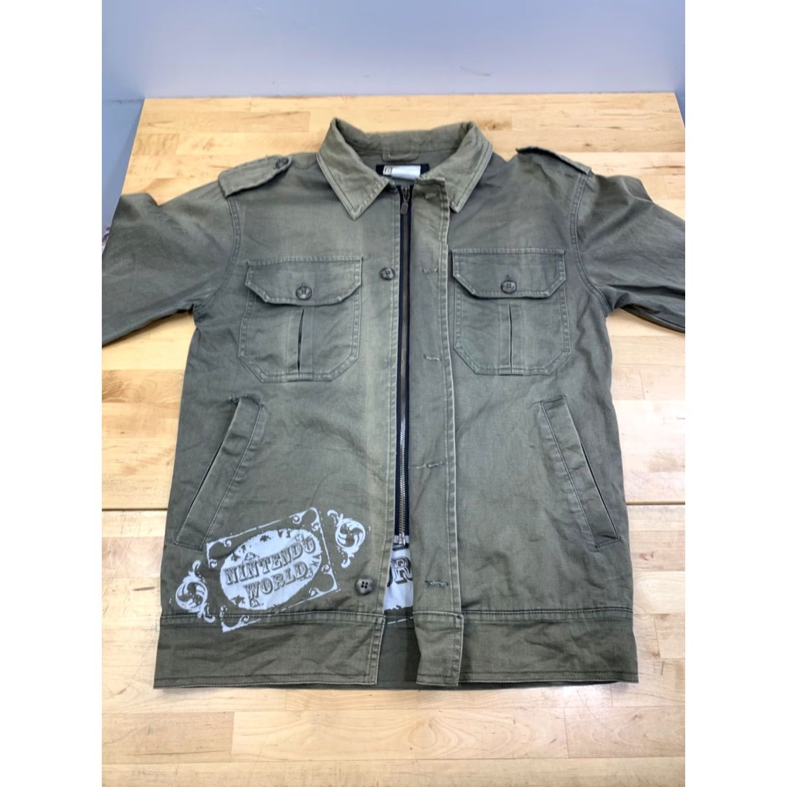 Nintendo Bishop Military Jacket Men S Green Nintendo World Distress 13291 Small Green Military Jacket Men S Nintendo World Distress 13291 Size US S / EU 44-46 / 1 - 4 Thumbnail