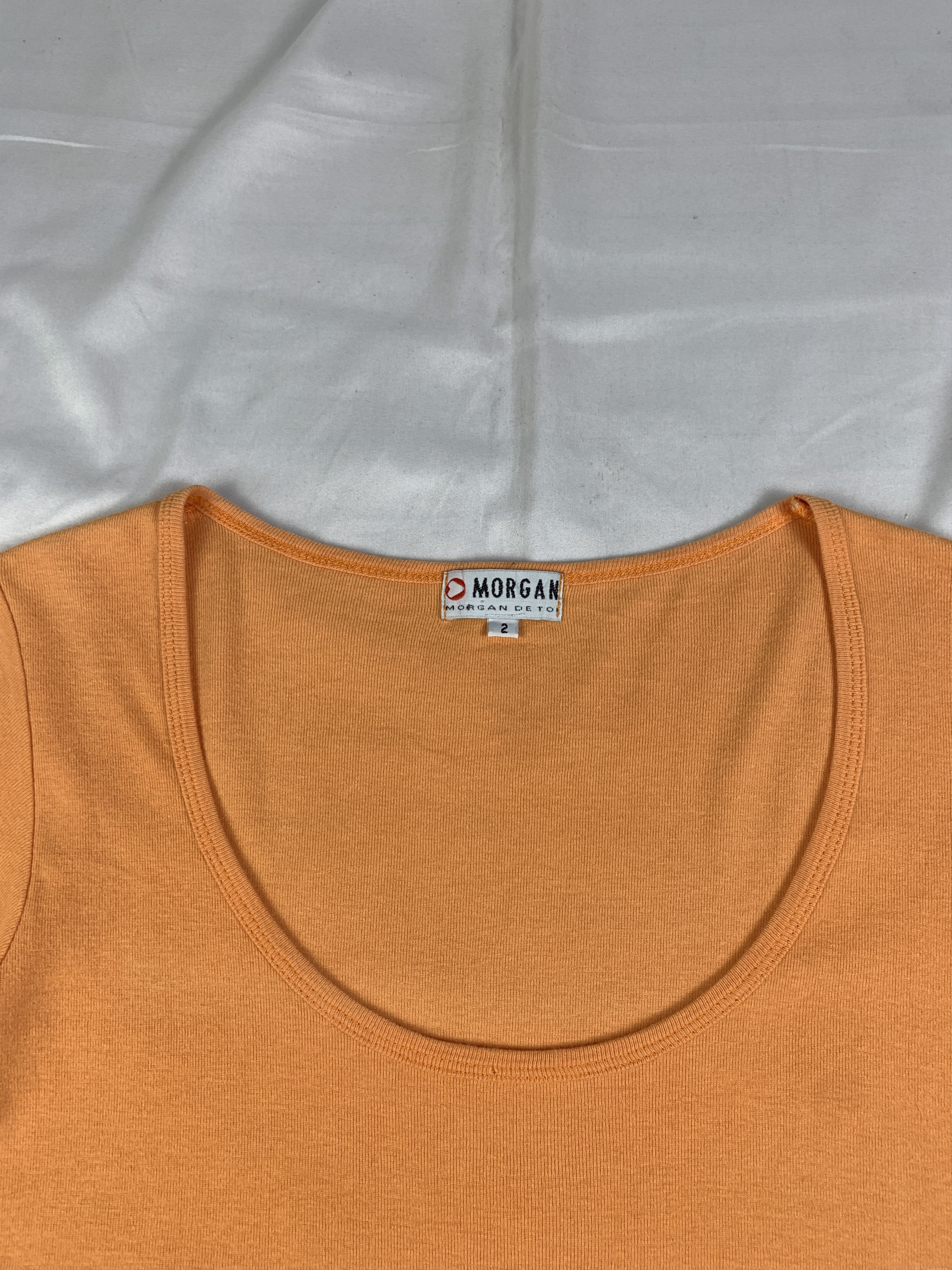 Morgan De Toi 2000s Morgan de Toi Orange Boob Tee (M) Size M / US 6-8 / IT 42-44 - 6 Thumbnail