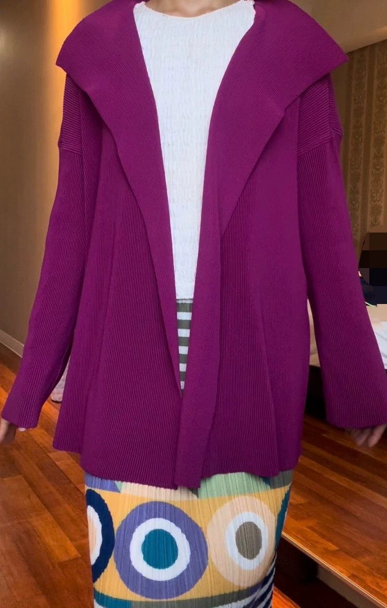 Issey Miyake issey miyake size:3 Rose-red cardigan Size XS / US 0-2 / IT 36-38 - 1 Thumbnail