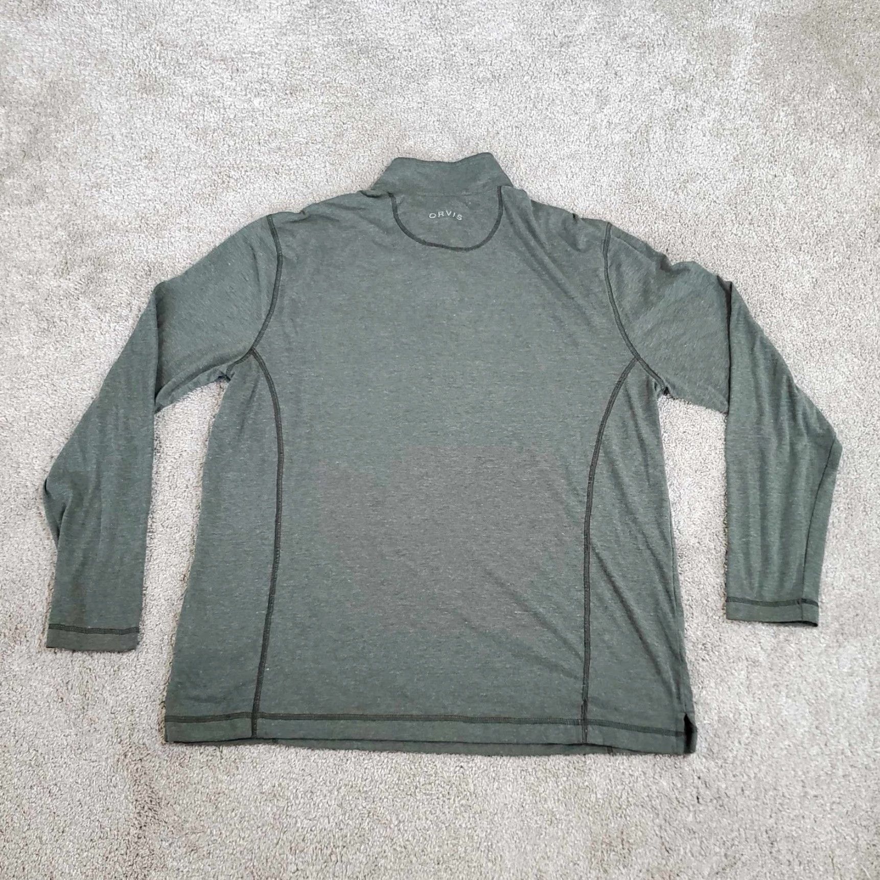 Orvis Orvis Outdoor Performance Shirt Long Sleeve M 1/4 Zip Green Logo Breathable Lightweight Moisture Wicking Quick Dry Classic Regular Men Size US M / EU 48-50 / 2 - 7 Thumbnail