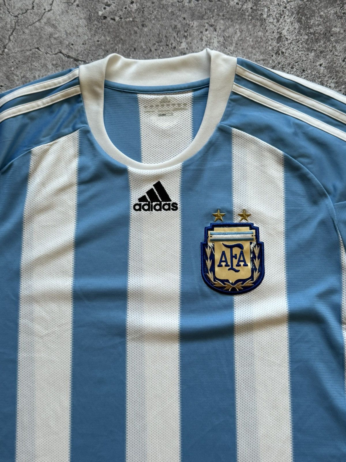 Adidas 🔥ADIDAS ARGENTINA 2010 2011 WORLD CUP FOOTBALL SOCCER JERSEY Size US XL / EU 56 / 4 - 5 Thumbnail