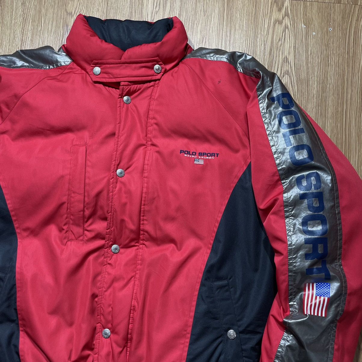 Polo Ralph Lauren × Vintage Puffer Jacket Polo Sport Spell Out Vintage 1990’s Size US L / EU 52-54 / 3 - 7 Thumbnail