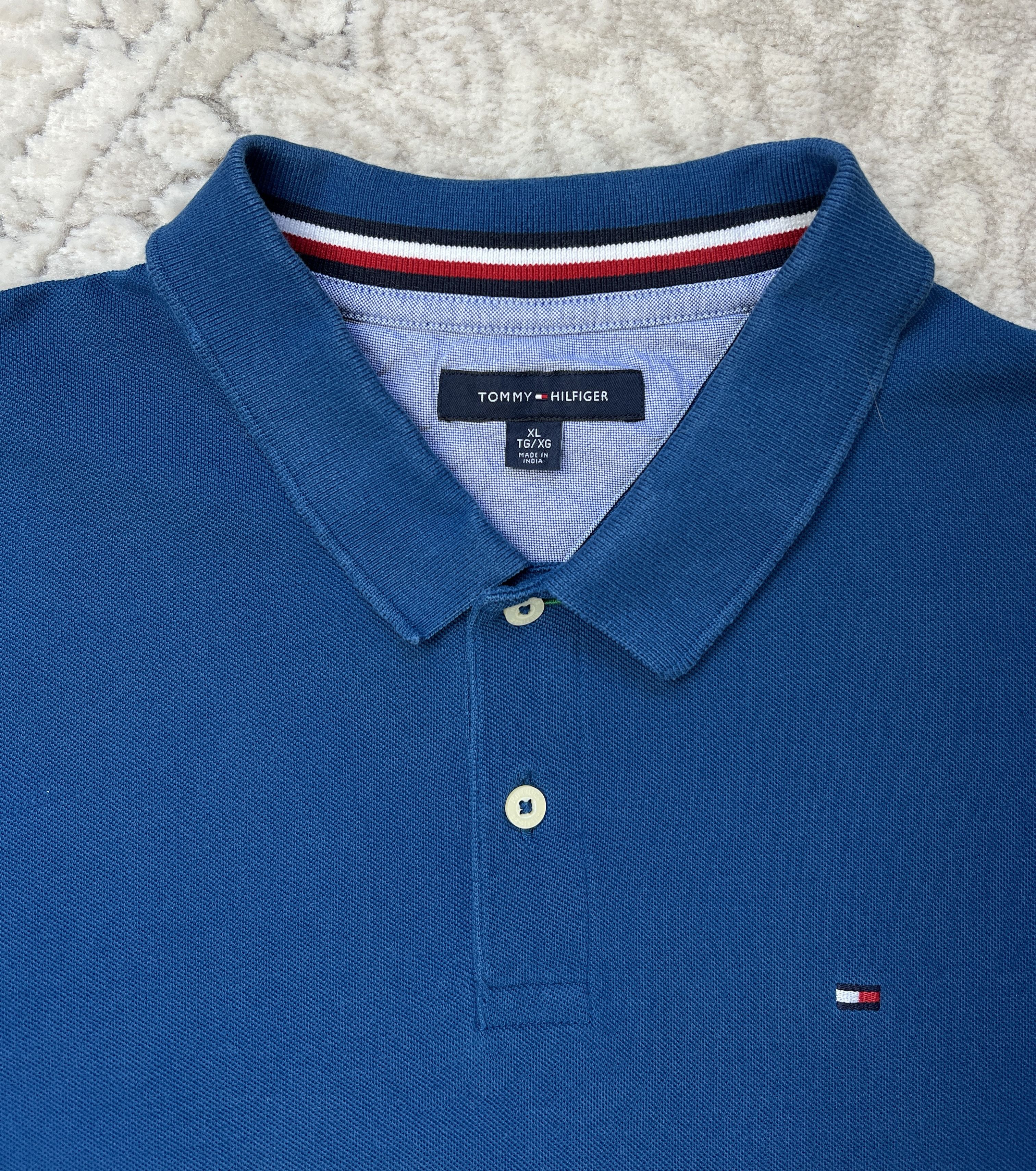 Tommy Hilfiger Tommy Hilfiger Long Sleeve Polo Shirt XL – Teal Blue Size US XL / EU 56 / 4 - 2 Thumbnail
