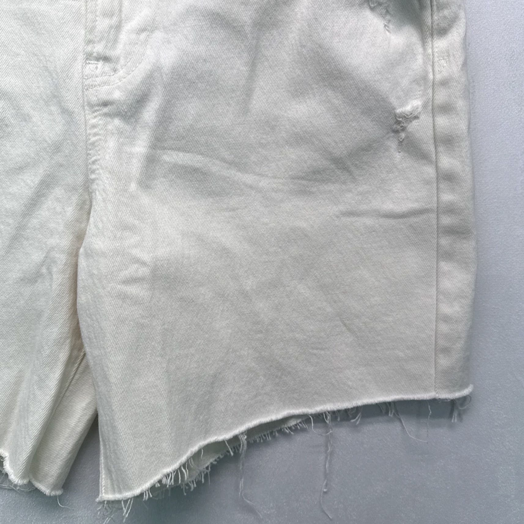 Gap Gap White Cheeky Midi Short High Rise Raw Hem 29 8 T 6" Inseam Bermuda Womens Tall NWT Size 29" - 4 Thumbnail