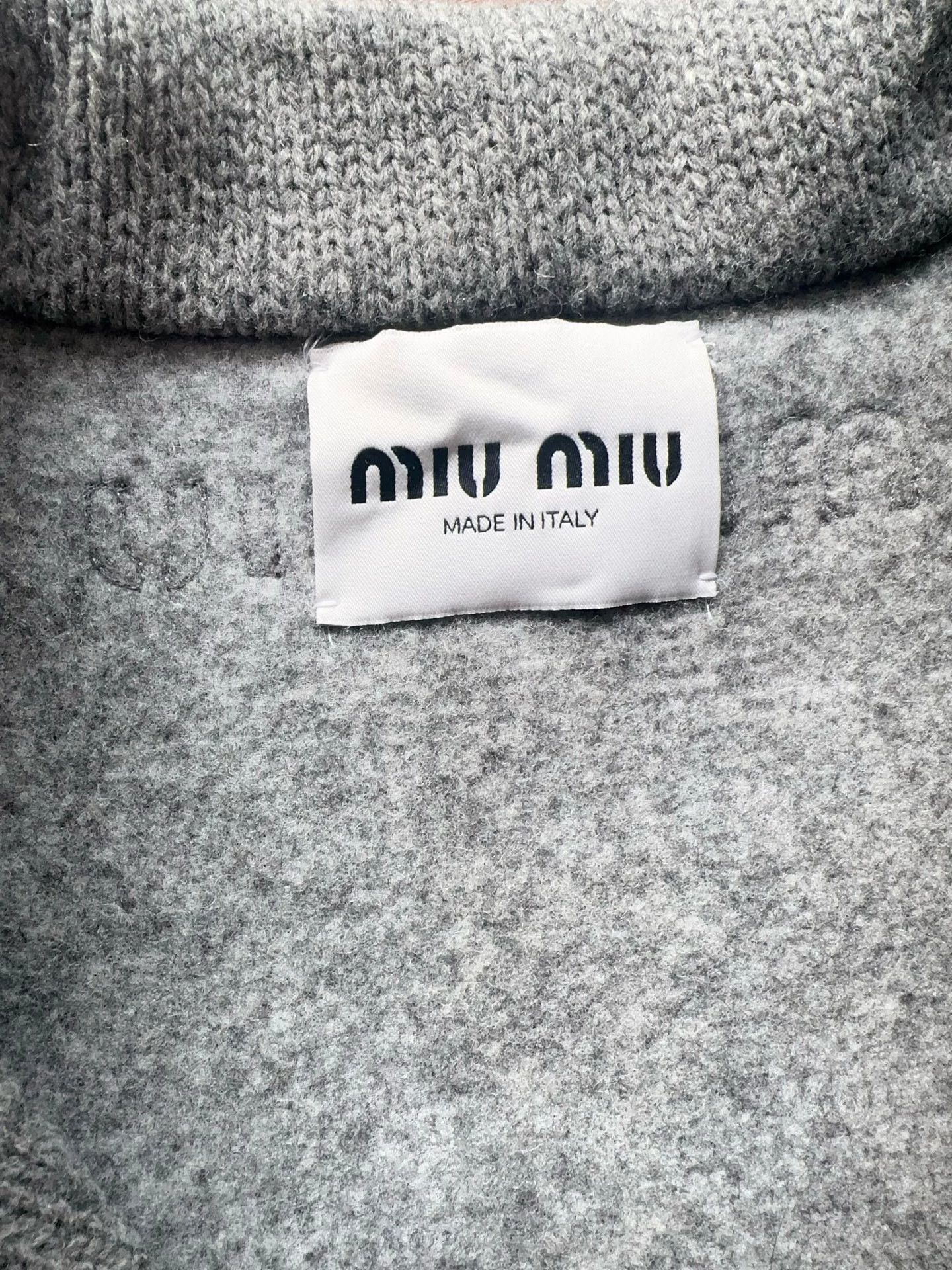 Miu Miu MIU MIU 98 New Gray Knit Jacket Women's 24FW 40 Size M / US 6-8 / IT 42-44 - 6 Thumbnail