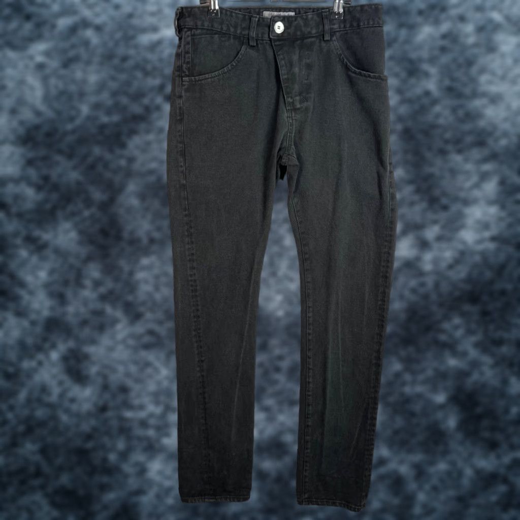 Vintage Versuchskind Berlin Mens Size 31 Black Straight-Leg Jeans 100% Cotton Size US 31 - 1 Thumbnail