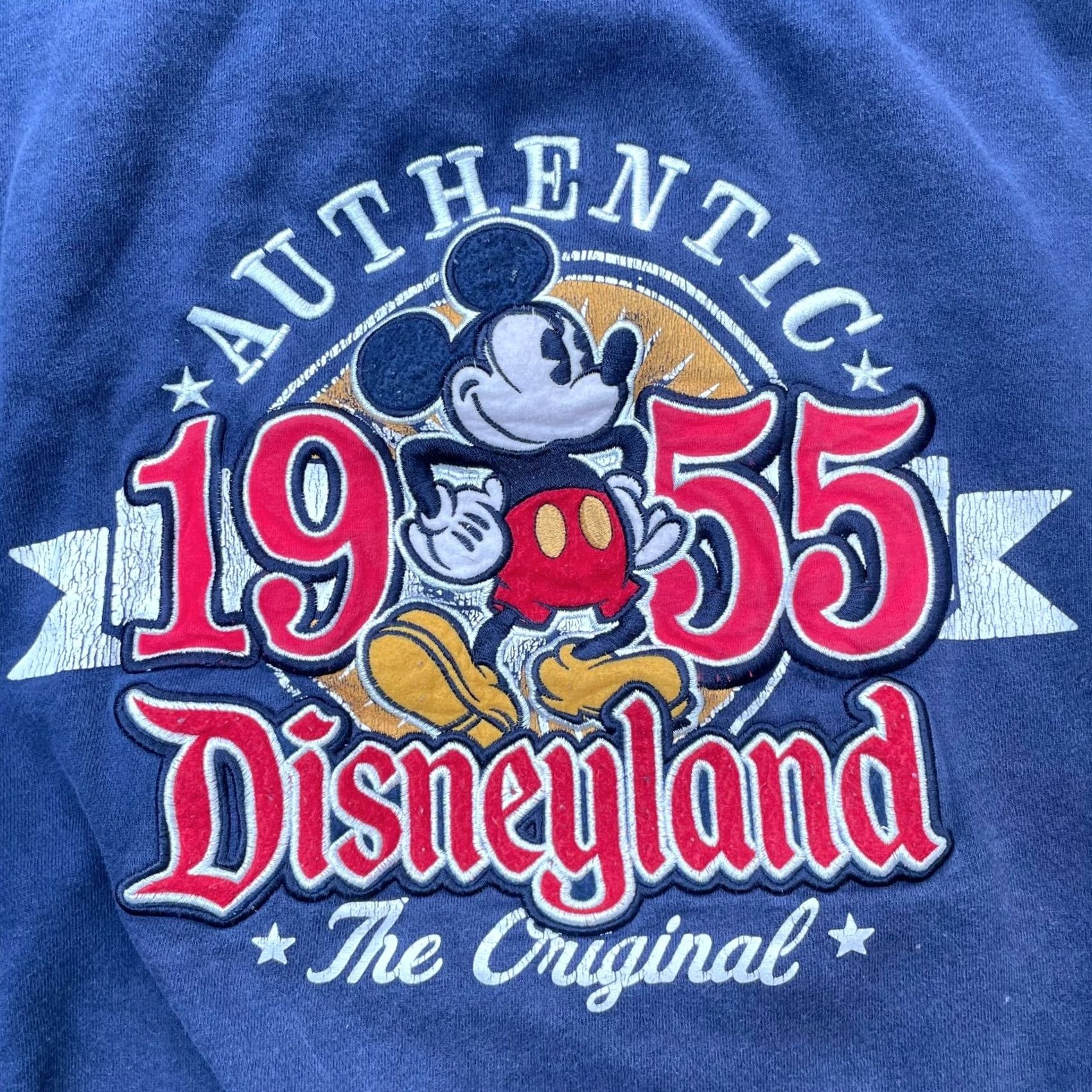 Disney Disney Hoodie Mens Medium Blue Disneyland 1955 Embroidered Full Zip Size US M / EU 48-50 / 2 - 2 Thumbnail