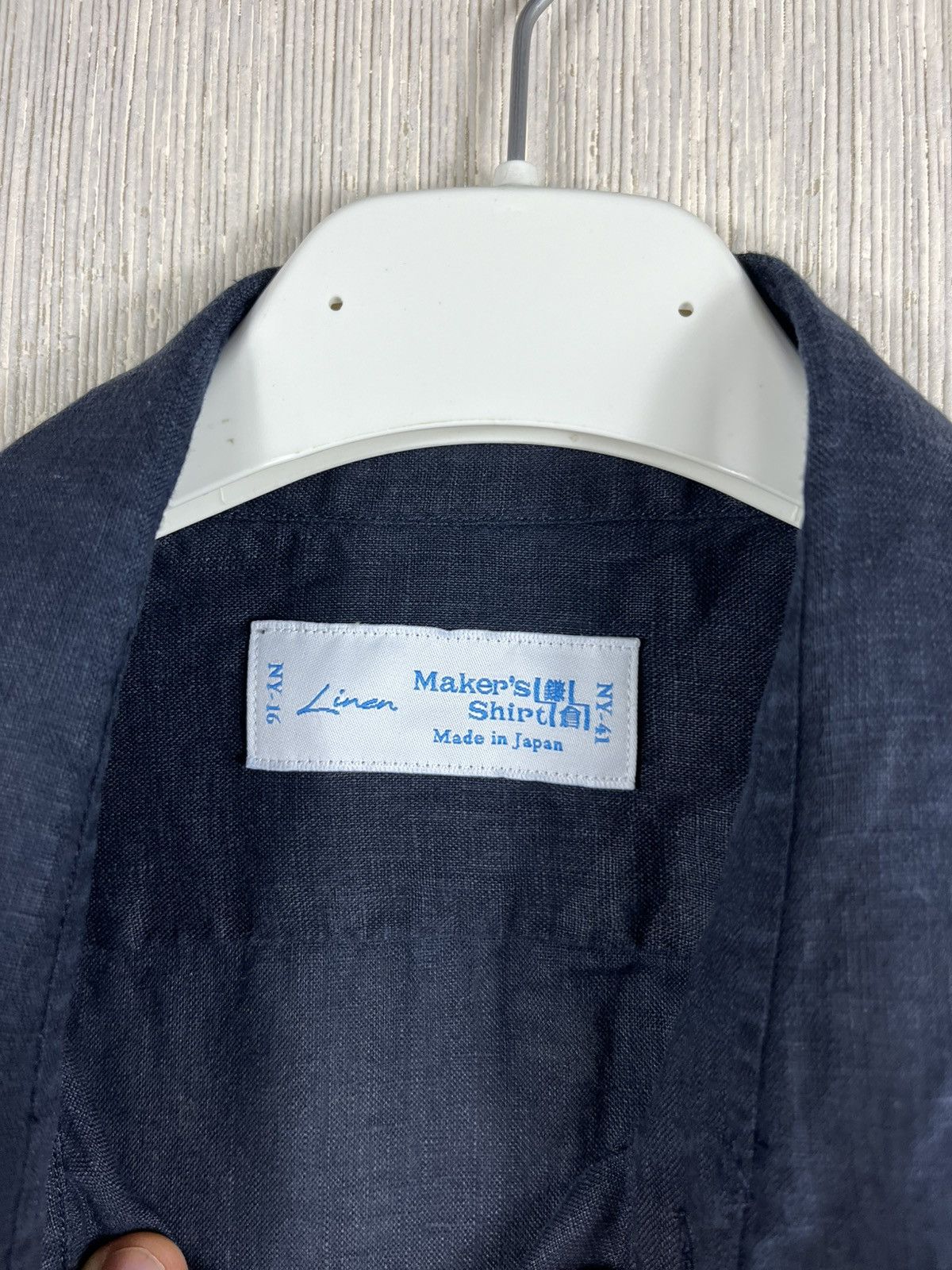 Kamakura Kamakura Maker’s shirt linen navy casual Japanese brand Size US M / EU 48-50 / 2 - 14 Thumbnail