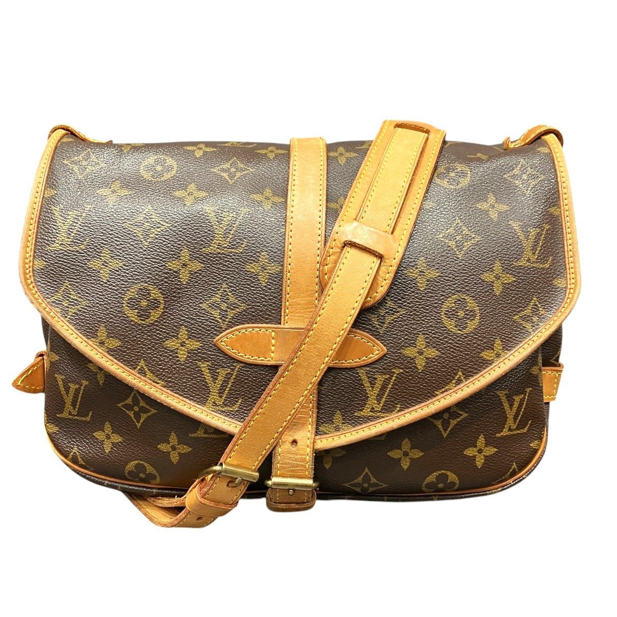 Louis Vuitton Louis Vuitton Louis Vuitton Saumur Monogram shoulder bag Textile Shoulder Bag M42256 DUTY FREE for USA Size ONE SIZE - 1 Thumbnail