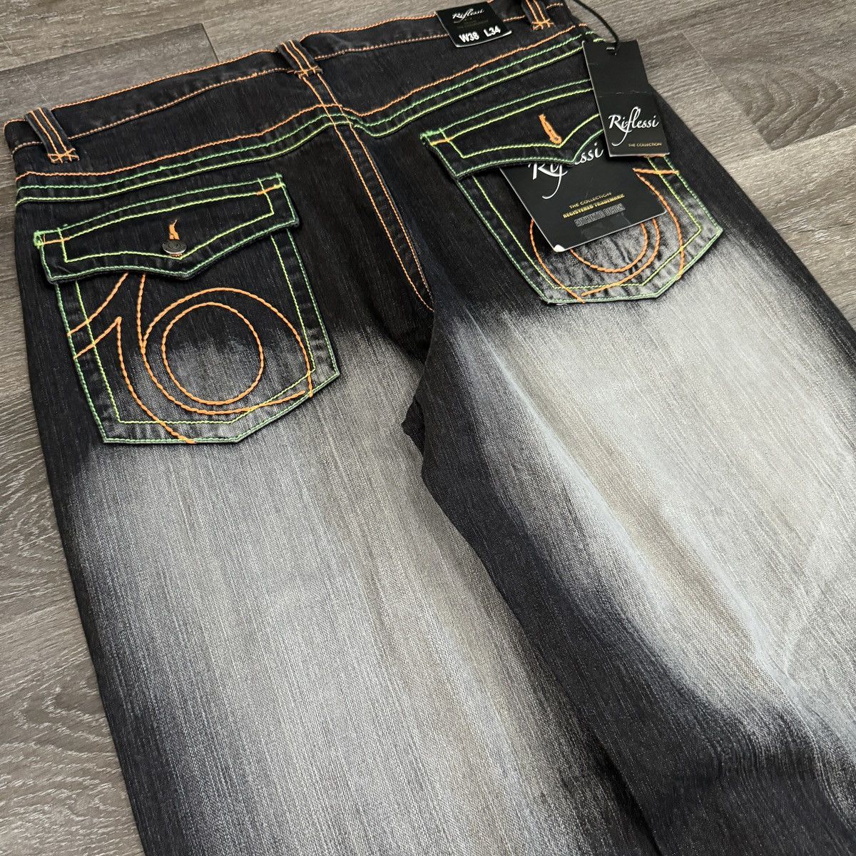 JNCO × Southpole × Vintage crazy Vintage y2k Faded black Southpole style baggy wide leg Size US 38 / EU 54 - 3 Thumbnail