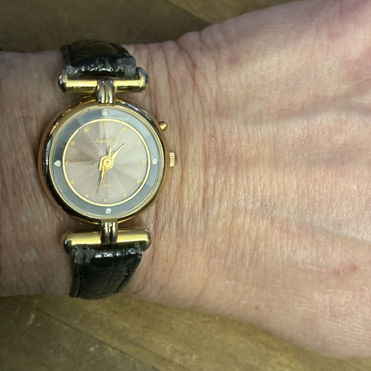 Vintage Vintage Aqualite leather watch Size ONE SIZE - 9 Thumbnail