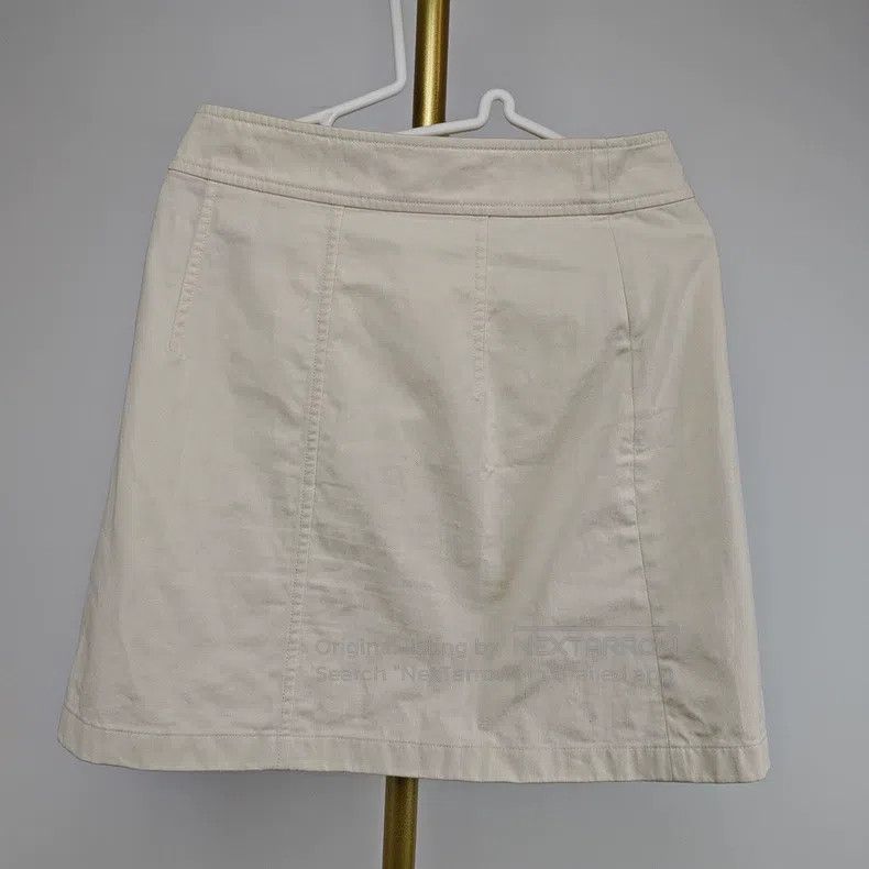 Hermes Hermes Off-white skirt with zipper design at the waist Size 25" / US 0 / IT 36 - 6 Thumbnail
