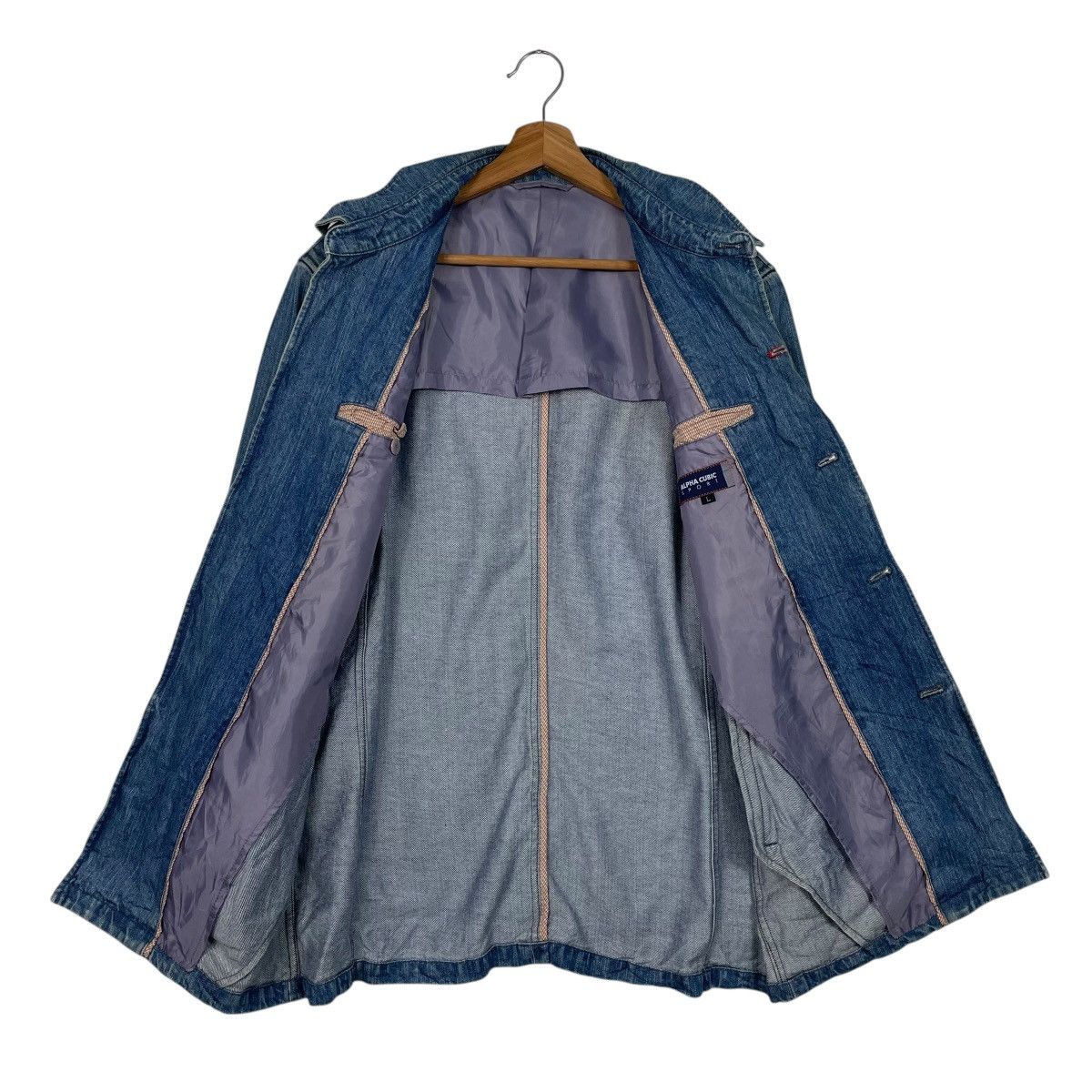 Japanese Brand Alpha Cubic Sport Denim Jacket Size US M / EU 48-50 / 2 - 11 Thumbnail