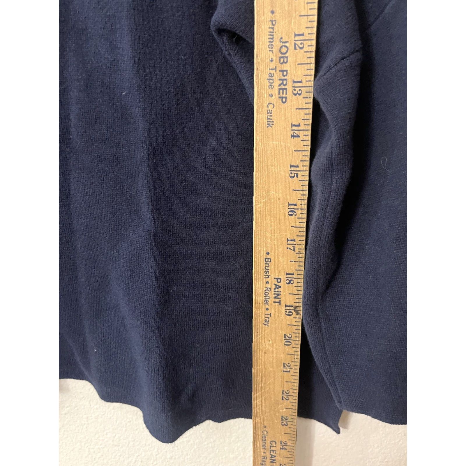 Vince Camuto Vince Camuto Sweater Womens Navy Blue Lace-Up Bell Sleeve Long Sleeve Size L Size L / US 10 / IT 46 - 4 Thumbnail
