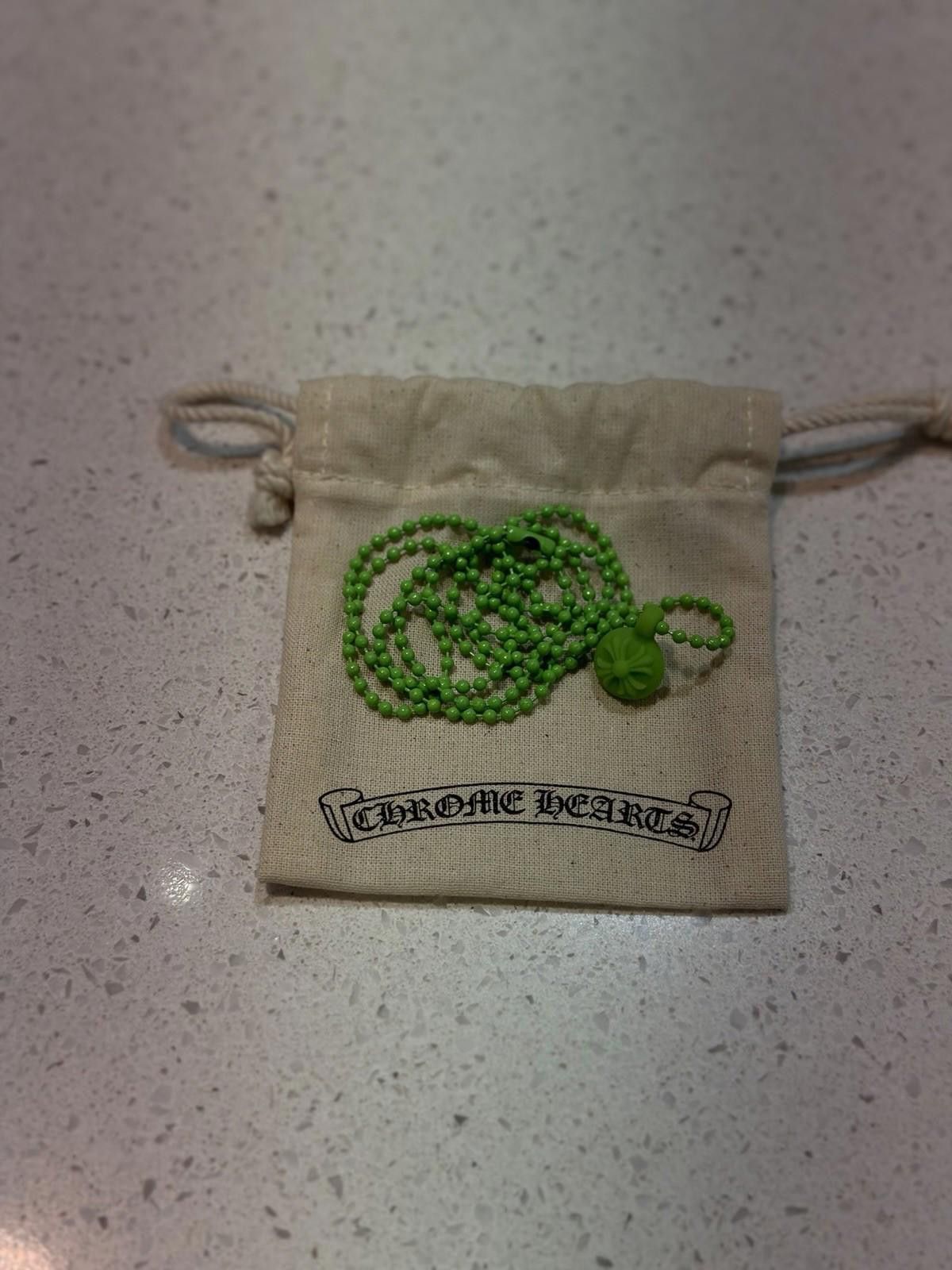 Chrome Hearts Chrome Hearts Silicon Crossball Necklace Authentic GREEN Size ONE SIZE - 5 Thumbnail