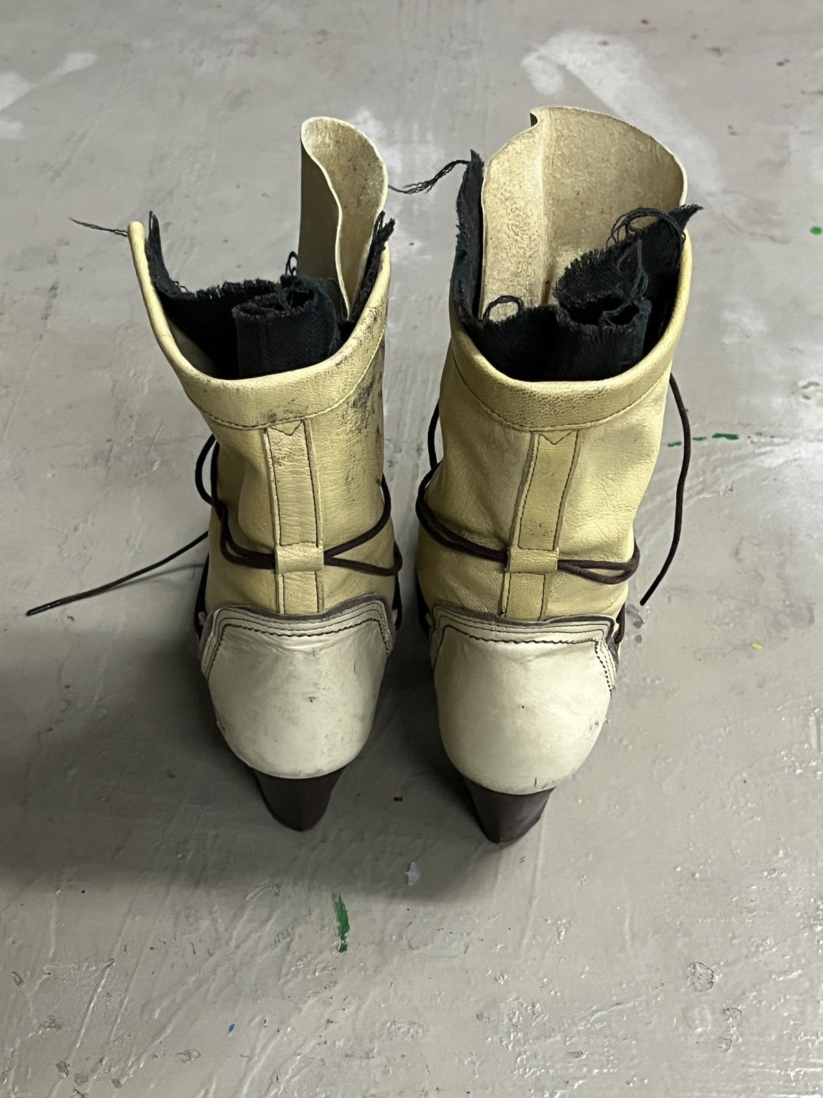 KMRii Vintage Alfredo Bannister Chloe Style Fold Boots With Heels Size US 5 / IT 35 - 8 Thumbnail