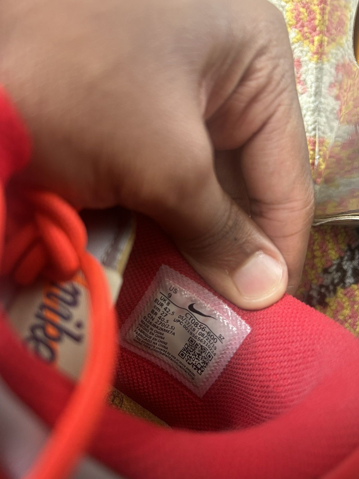 Nike Off-white university red Nike dunk Size US 9 / EU 42 - 5 Thumbnail