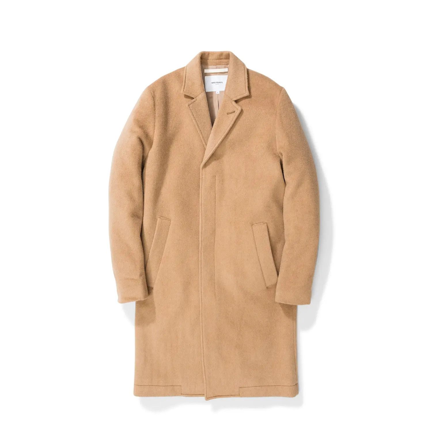 Norse Projects Norse Projects Sundsval Mohair Camel Overcoat Size US L / EU 52-54 / 3 - 9 Thumbnail