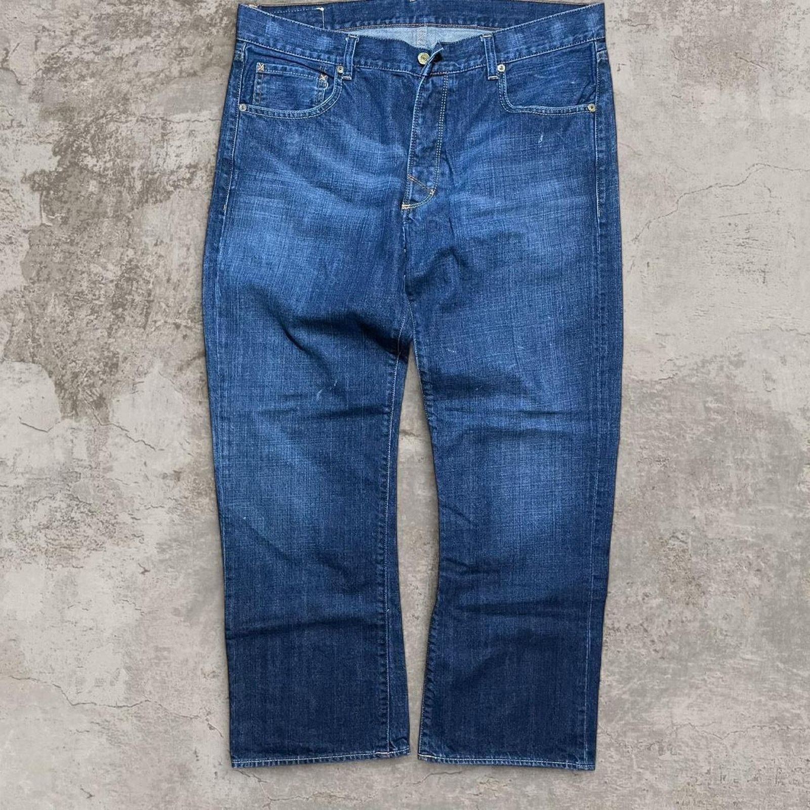 Ralph Lauren 36x30 Low Rise RL Ralph Lauren Blue denim jeans baggy Size US 36 / EU 52 - 3 Thumbnail
