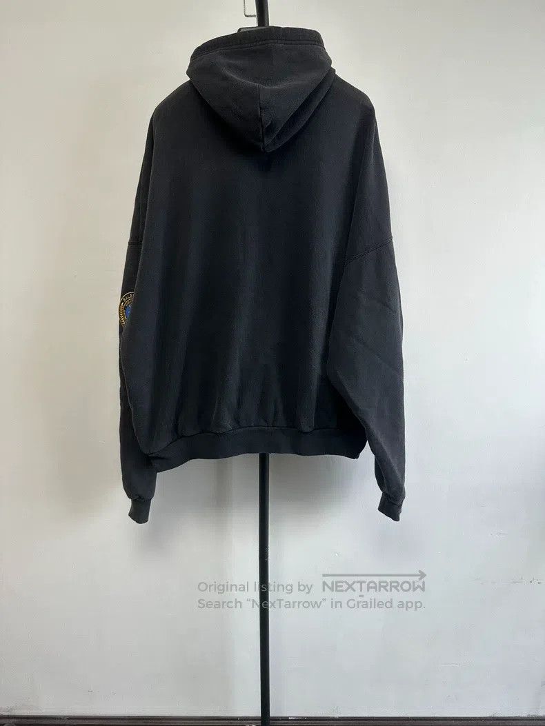 Balenciaga Balenciaga Hooded Patch Zipper Long Sleeve Sweatshirt Size US L / EU 52-54 / 3 - 2 Thumbnail