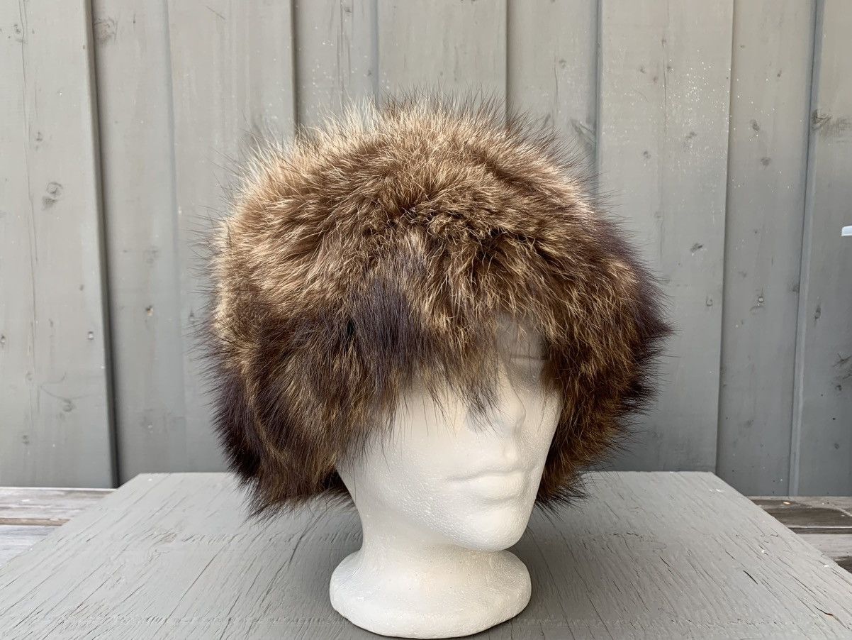 Vintage Vintage Fur Hat Cap Beanie Mens Womens Faux Fuzzy Winter OS Size ONE SIZE - 9 Thumbnail