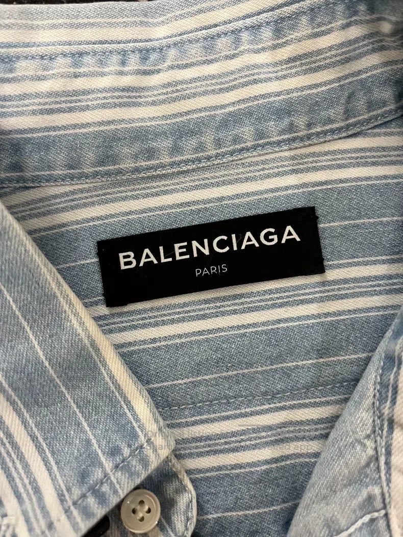 Balenciaga Balenciaga size 41 Yellow Patch Shirt Jacket Size US L / EU 52-54 / 3 - 3 Thumbnail