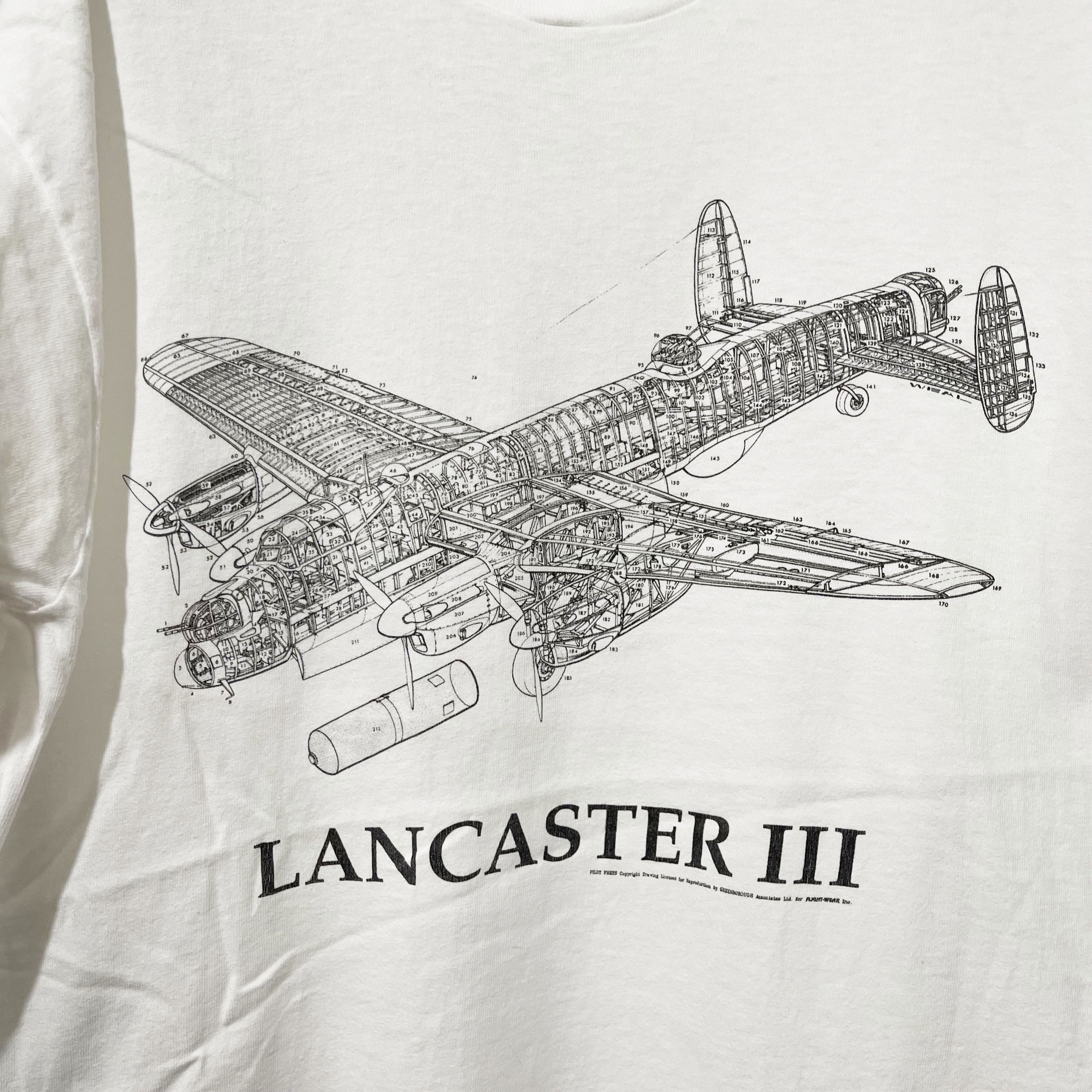 Vintage Vintage 90s Lancaster III T-Shirt Size US L / EU 52-54 / 3 - 2 Thumbnail