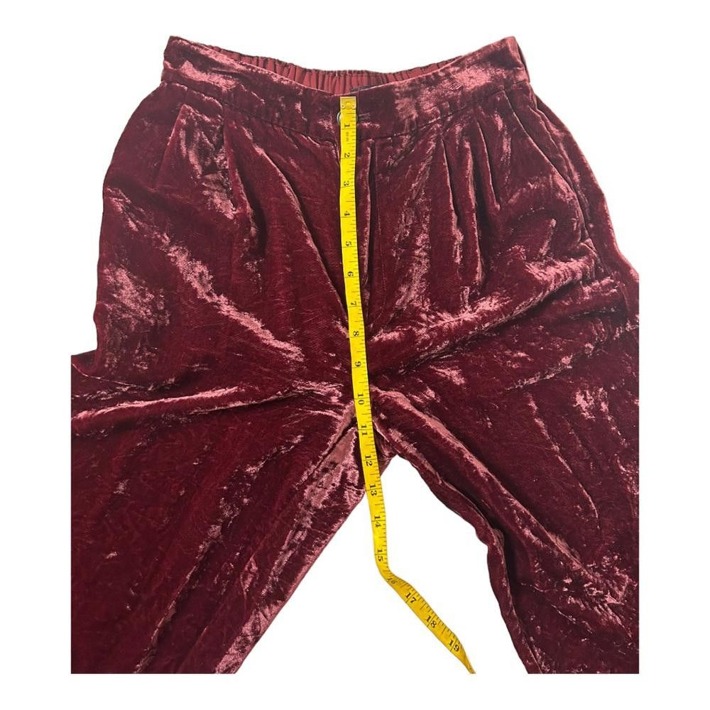 Madewell Madewell l Velvet Tapered Pleat Pull On Pants XS Size 26" / US 2 / IT 38 - 7 Thumbnail