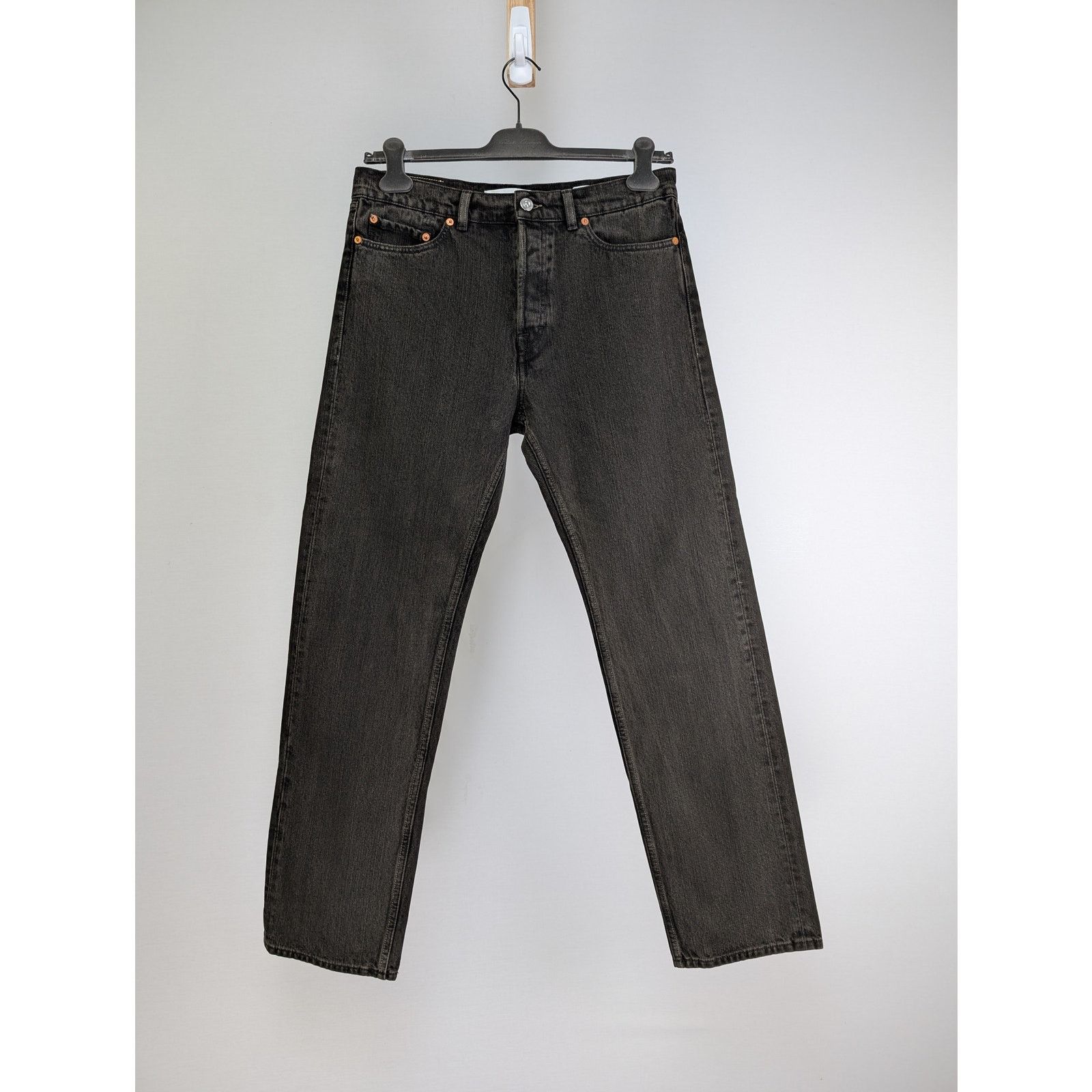 Our Legacy o1rshd1 Kamari Black Chain Twill Jean in Black Size US 31 - 1 Thumbnail