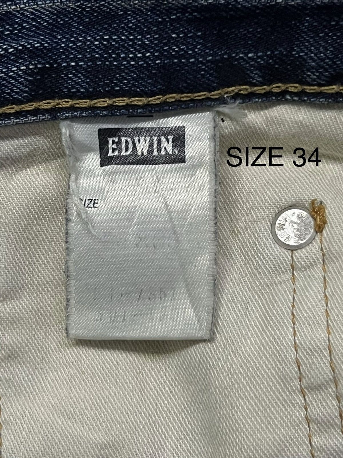 Edwin Vintage 00s Edwin 503 Blue Trip Japan | Faded Thunder Wash Size US 36 / EU 52 - 11 Thumbnail