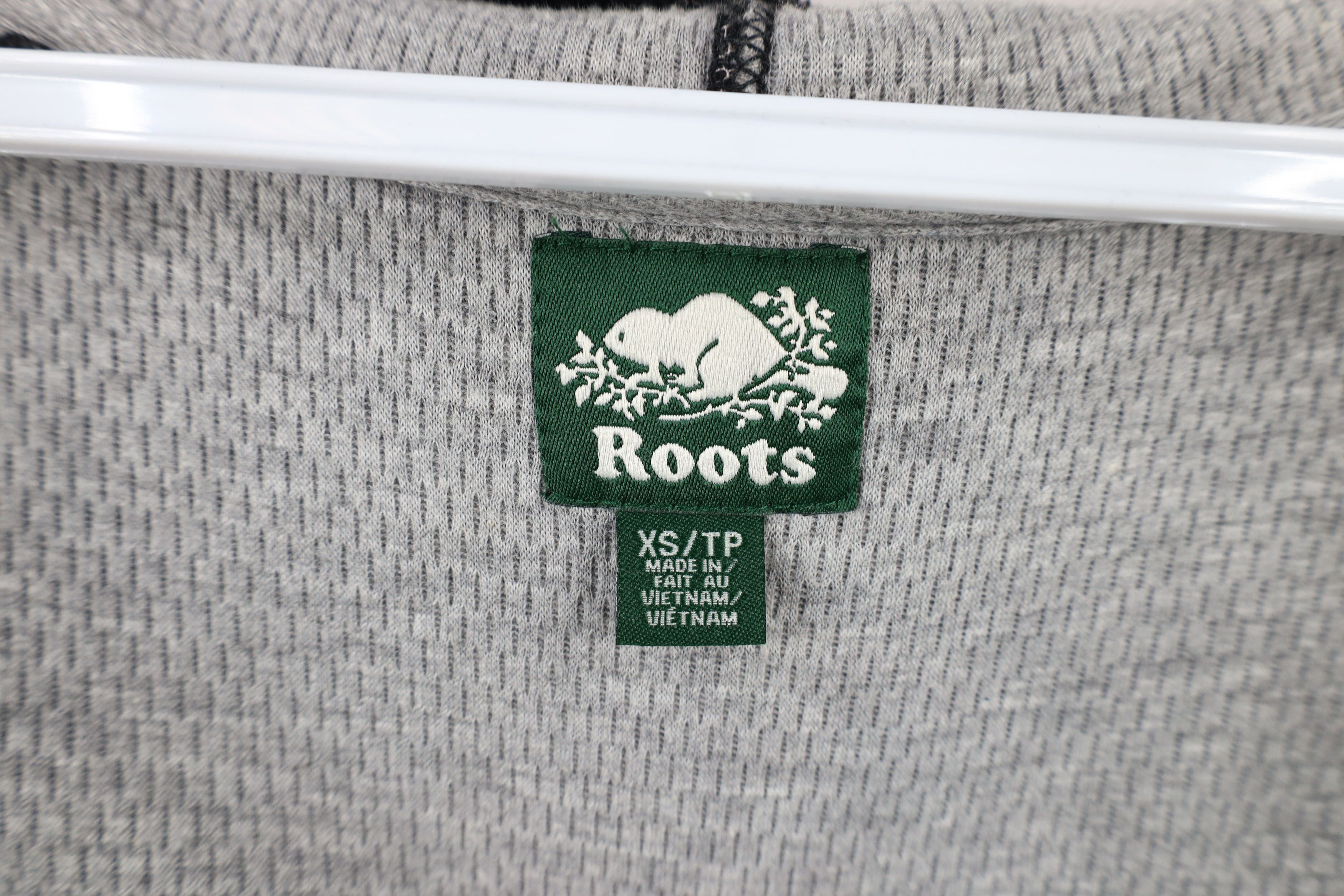Vintage Vintage 90s Y2K Roots Canada Thermal Lined Fleece Hoodie Size XS / US 0-2 / IT 36-38 - 10 Thumbnail