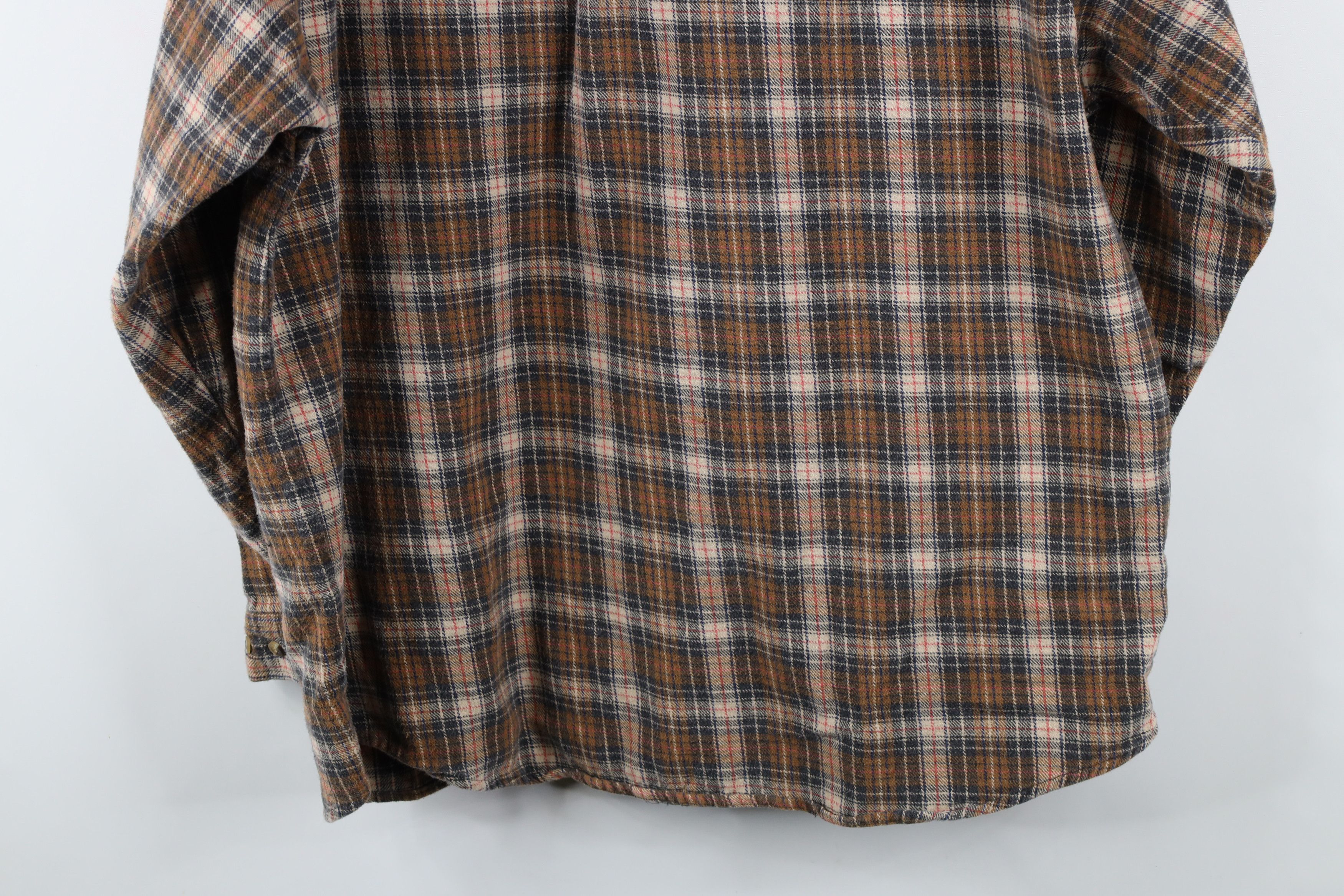 Vintage Vintage 90s Streetwear Heavyweight Flannel Button Down Shirt Size US XXL / EU 58 / 5 - 10 Thumbnail