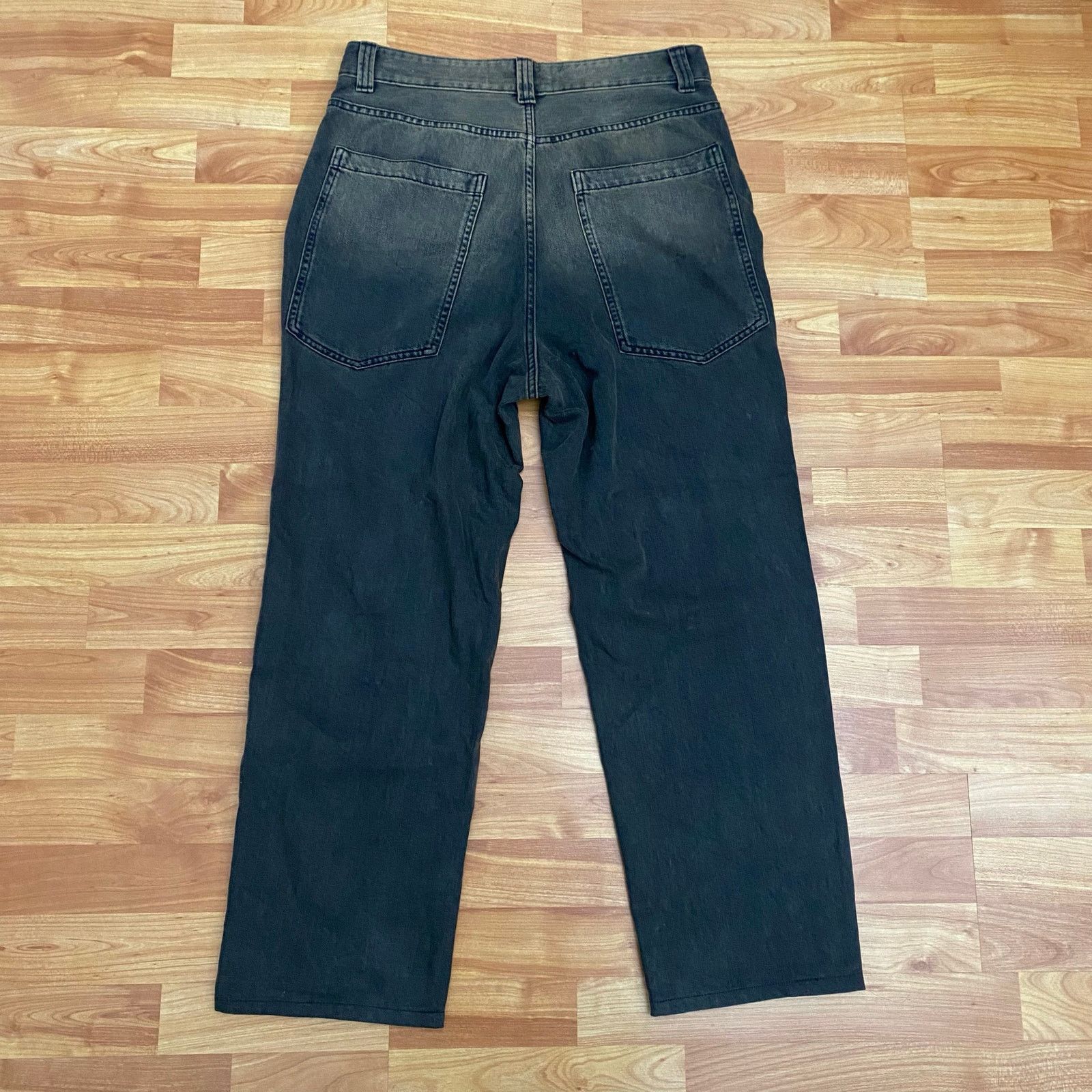 Bershka Bershka High-Waisted Straight Jeans - Casual & Vintage look Size US 32 / EU 48 - 3 Thumbnail