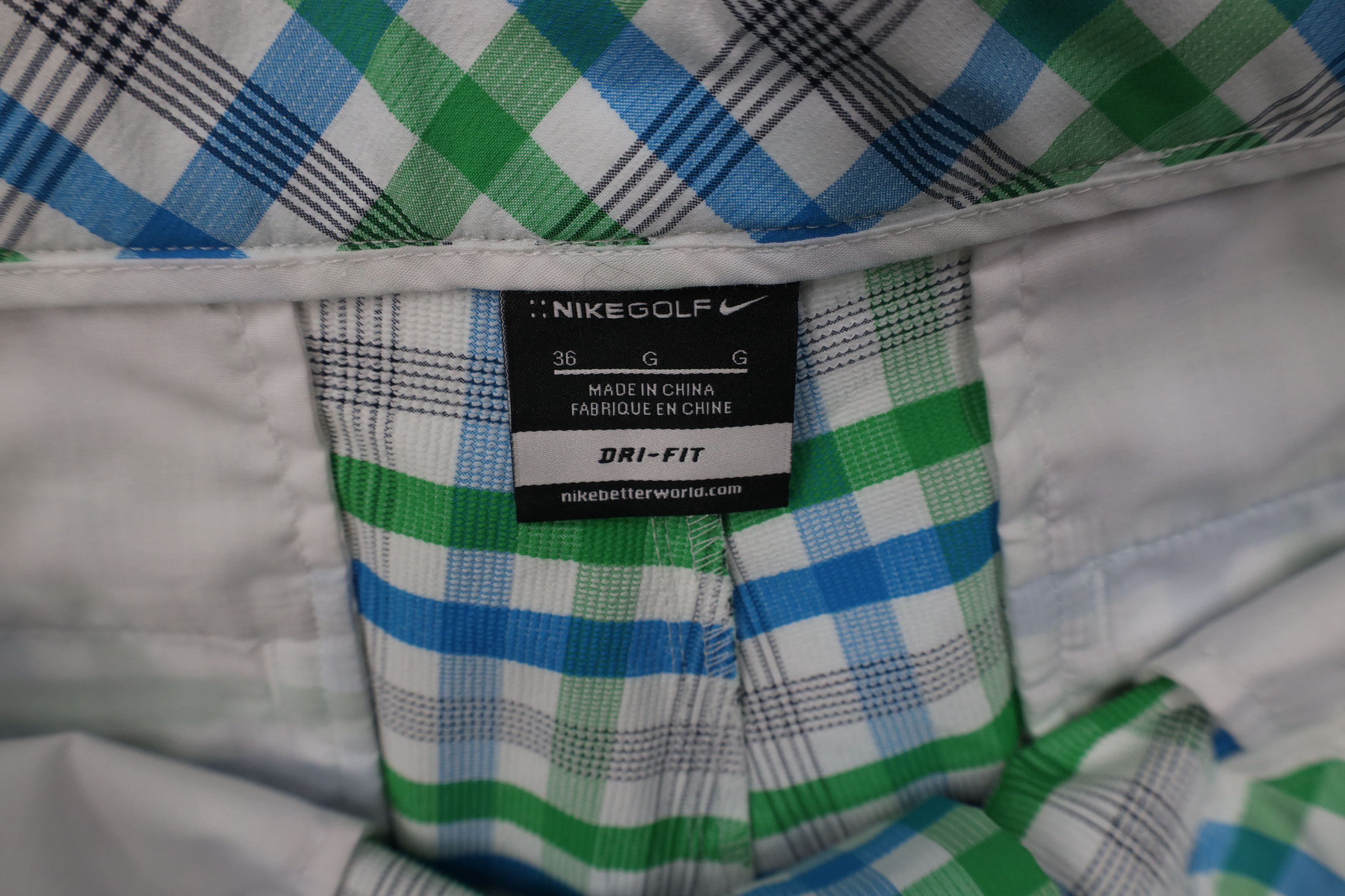 Nike Nike Golf Scott Mini Swoosh Golfing Chino Shorts Plaid Size US 36 / EU 52 - 9 Thumbnail