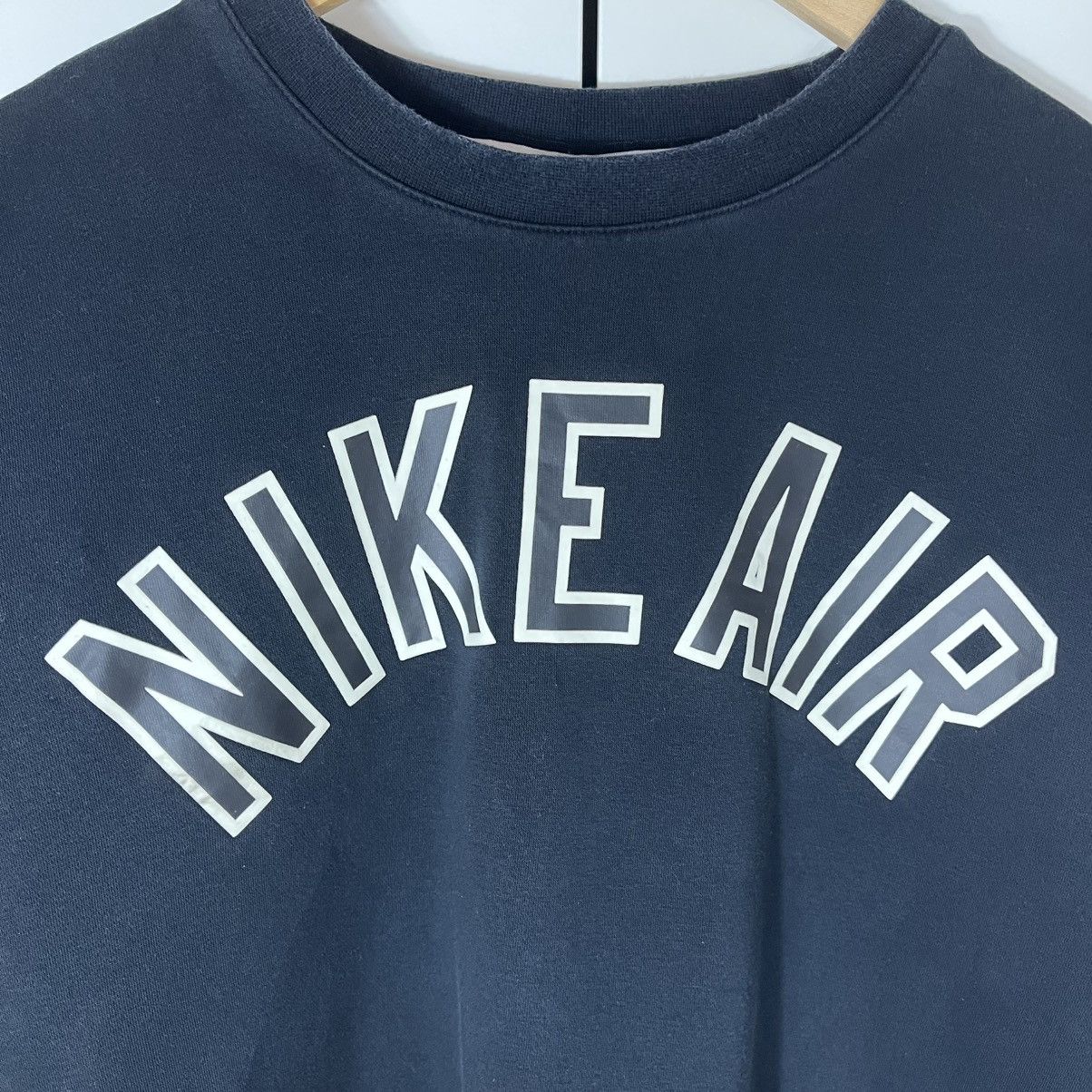 Nike Nike Air Big Central Logo Blue Sweatshirt Streetwear Swoosh Size US XL / EU 56 / 4 - 2 Thumbnail