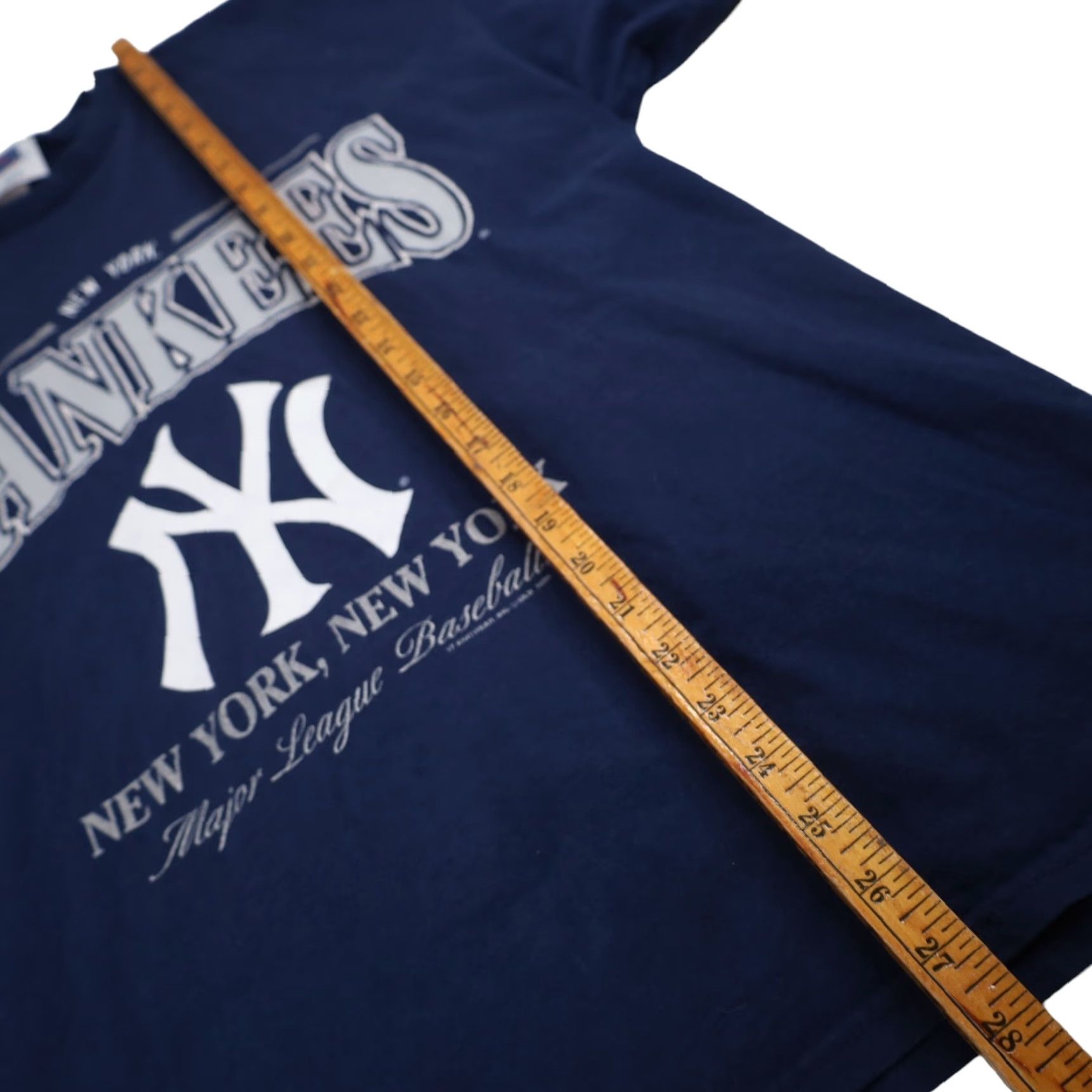 MLB VINTAGE MLB New York Yankees Mens Large Graphic T Shirt Blue Size US L / EU 52-54 / 3 - 8 Thumbnail