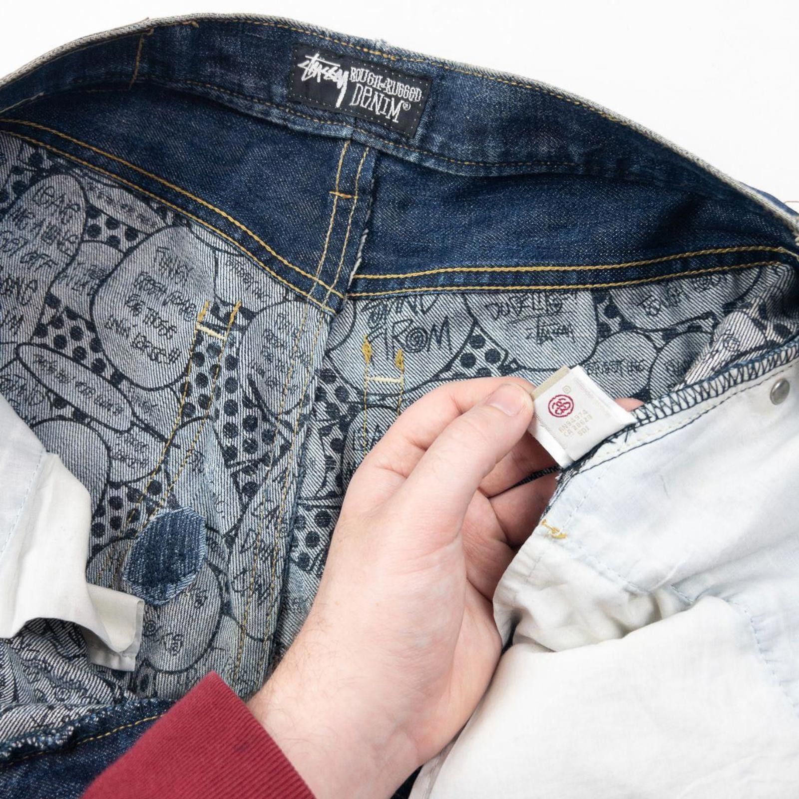 Stussy Vintage 2000s Stussy Speech Bubble Denim Jeans Size W34 Size US 34 / EU 50 - 7 Thumbnail