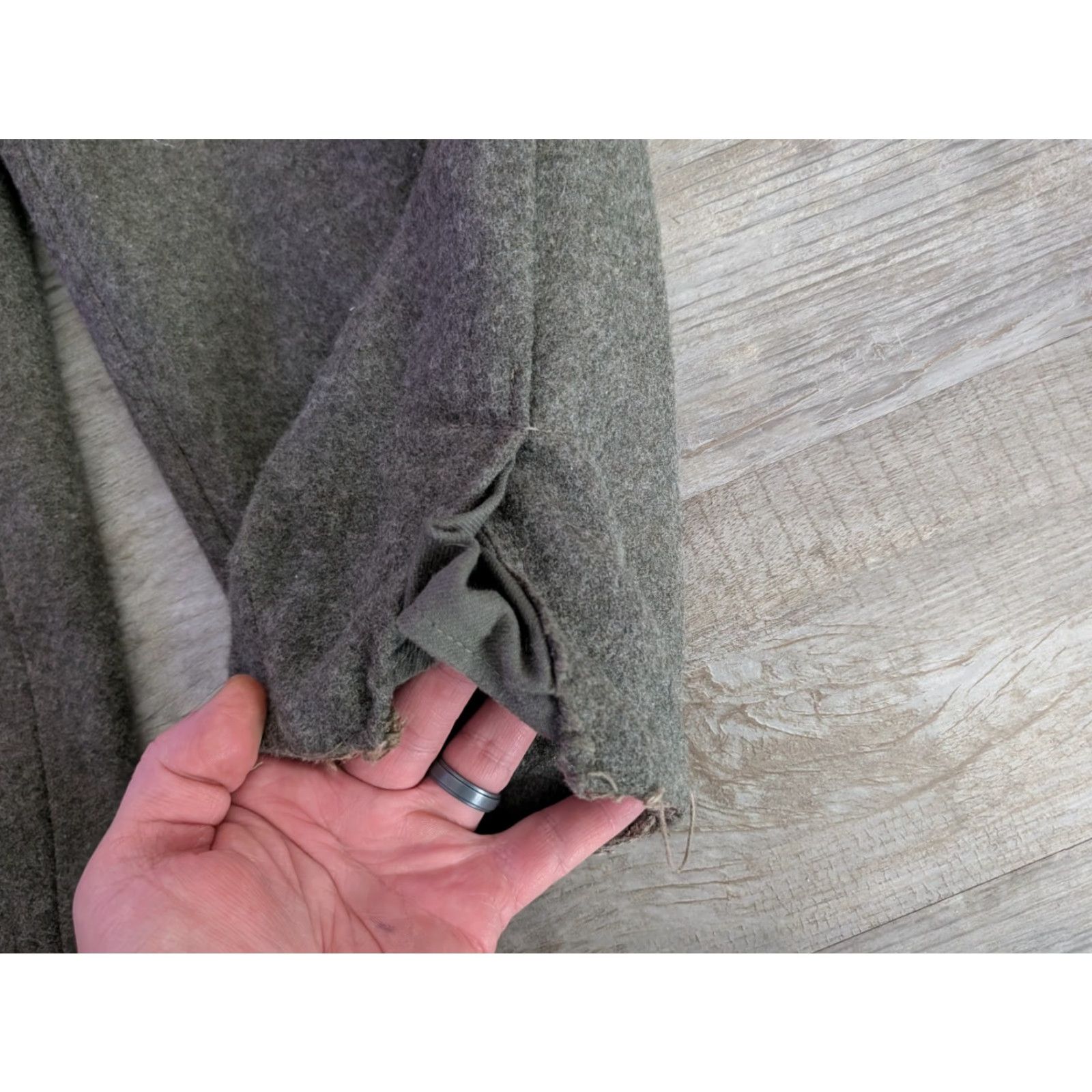Vintage VINTAGE Swedish Crown WWII Wool Army Cargo Pants 36x28 Mens Green 1940s 40s Trousers Military Cargo Size US 36 / EU 52 - 3 Thumbnail