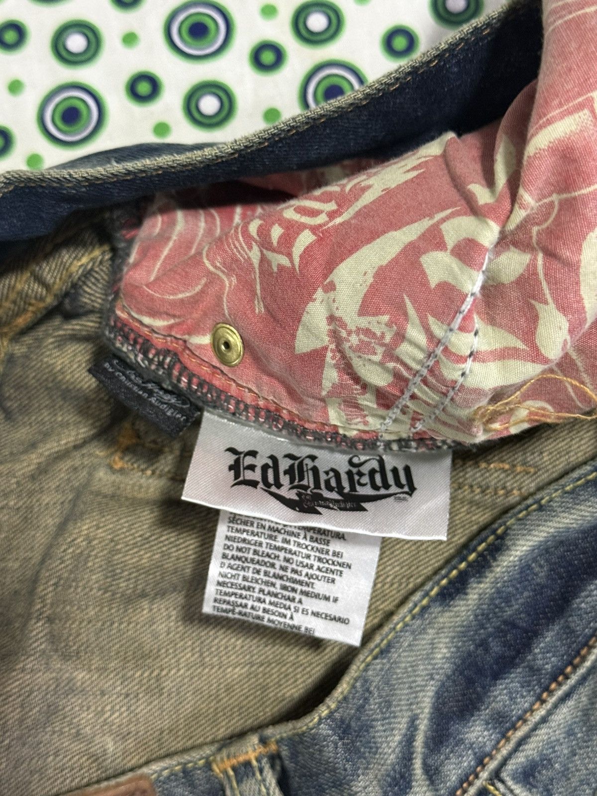 Ed Hardy Ed Hardy Skull Eagle Jeans Size US 32 / EU 48 - 12 Thumbnail