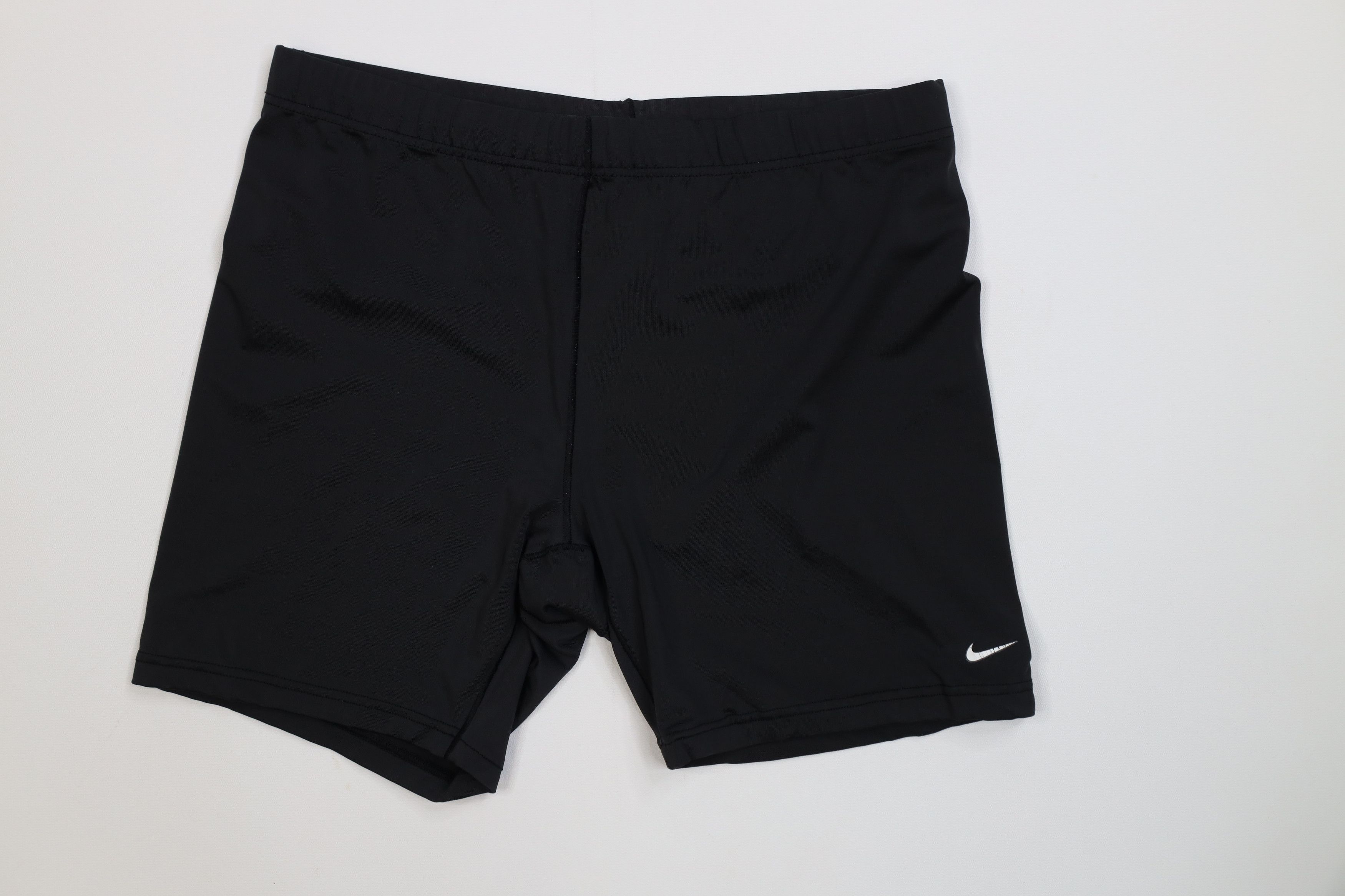 Nike Vintage Y2K Nike Mini Swoosh Spandex Shorts Booty Black Size 26" / US 2 / IT 38 - 1 Thumbnail