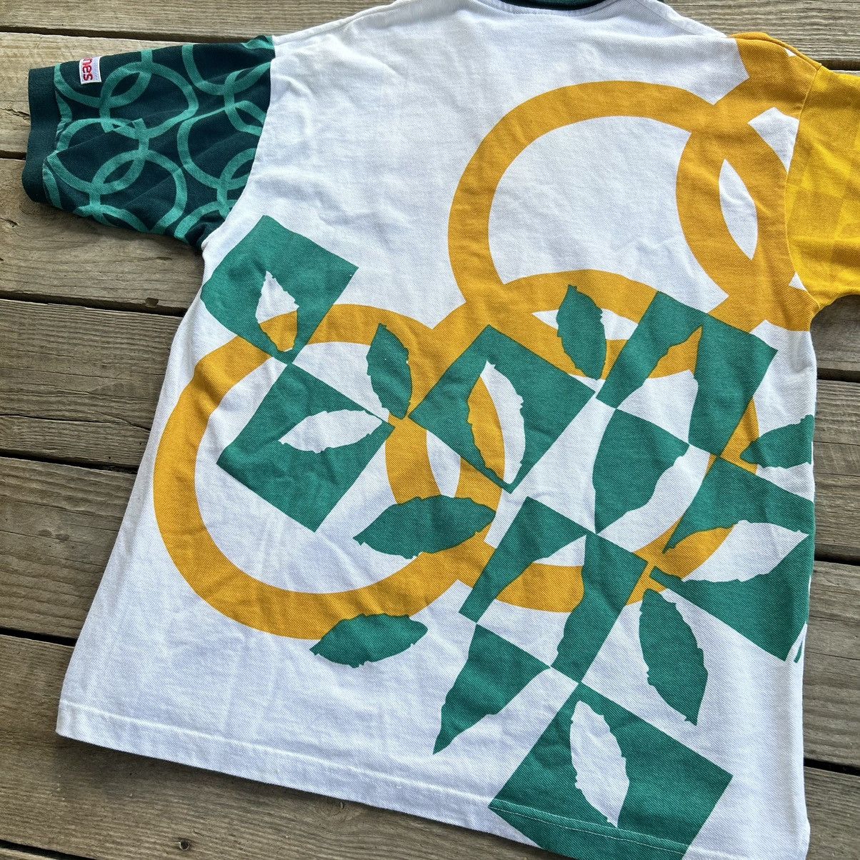 Vintage Vintage Atlanta 1996 Olympics All Over Print Logo Polo Shirt Size US M / EU 48-50 / 2 - 8 Thumbnail