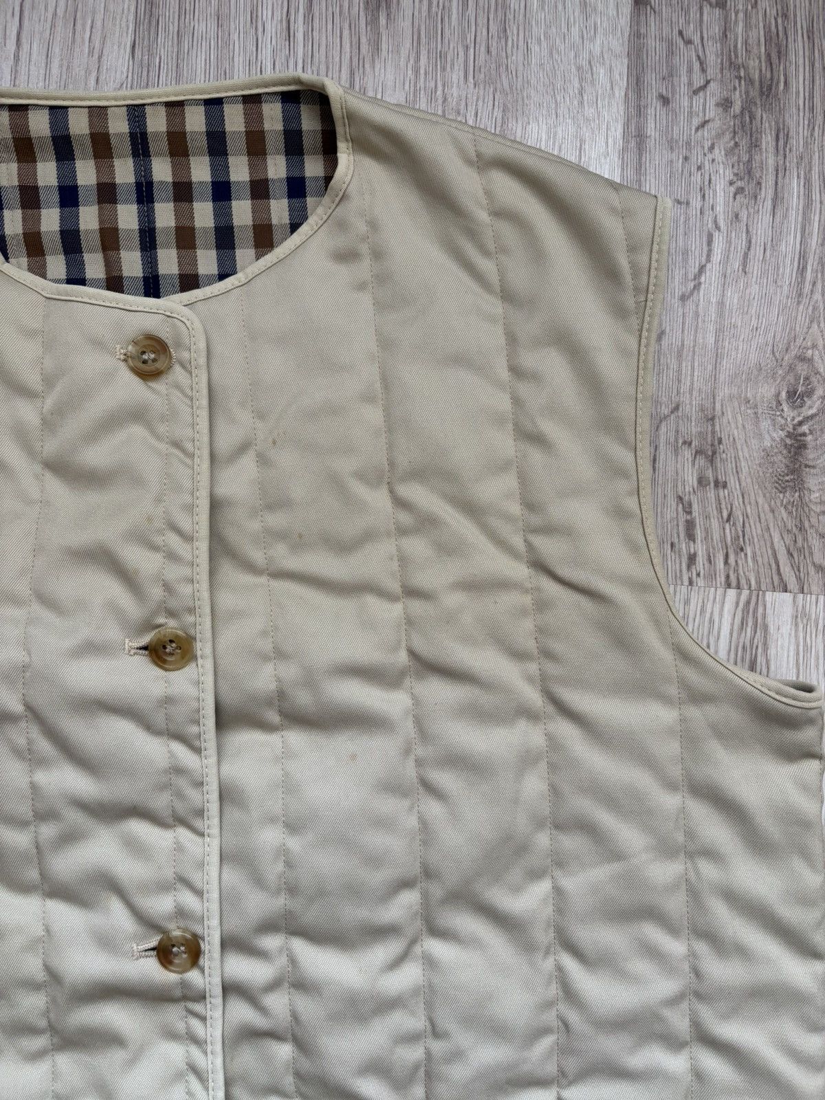 Aquascutum Rare vintage reversible Aquascutum vest Size M / US 6-8 / IT 42-44 - 9 Thumbnail