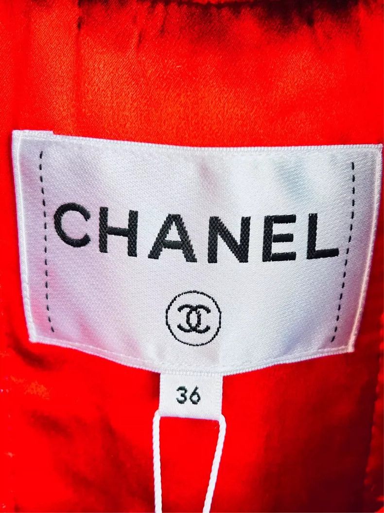 Chanel Chanel 19K snow series CHANEL orange tweed glazed buckle f Size XS / US 0-2 / IT 36-38 - 4 Thumbnail