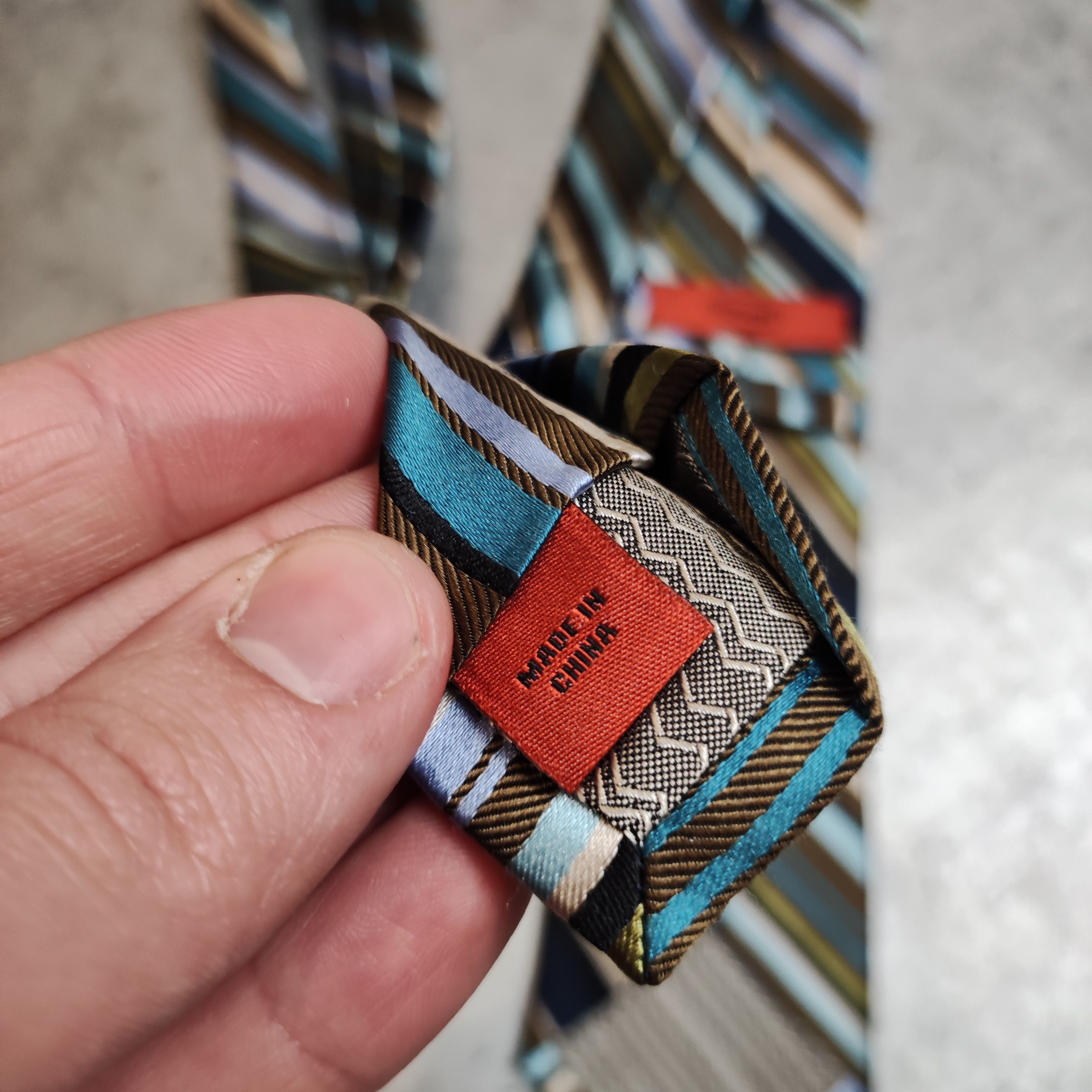 Missoni × Vintage Vintage RARE 90s Missoni Cravatte Silk Abstract Tie Size ONE SIZE - 4 Thumbnail