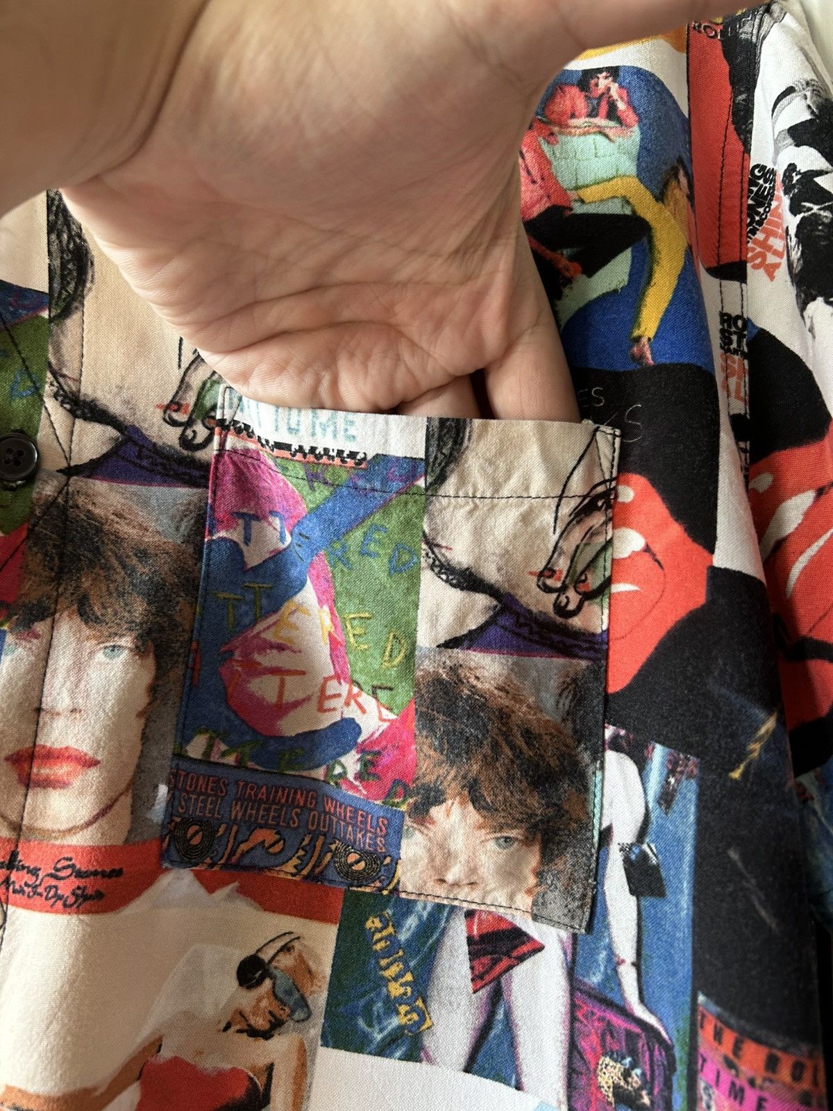 Band Tees The Rolling Stones 2018 All Over Print Button Up Shirt Size US L / EU 52-54 / 3 - 7 Thumbnail