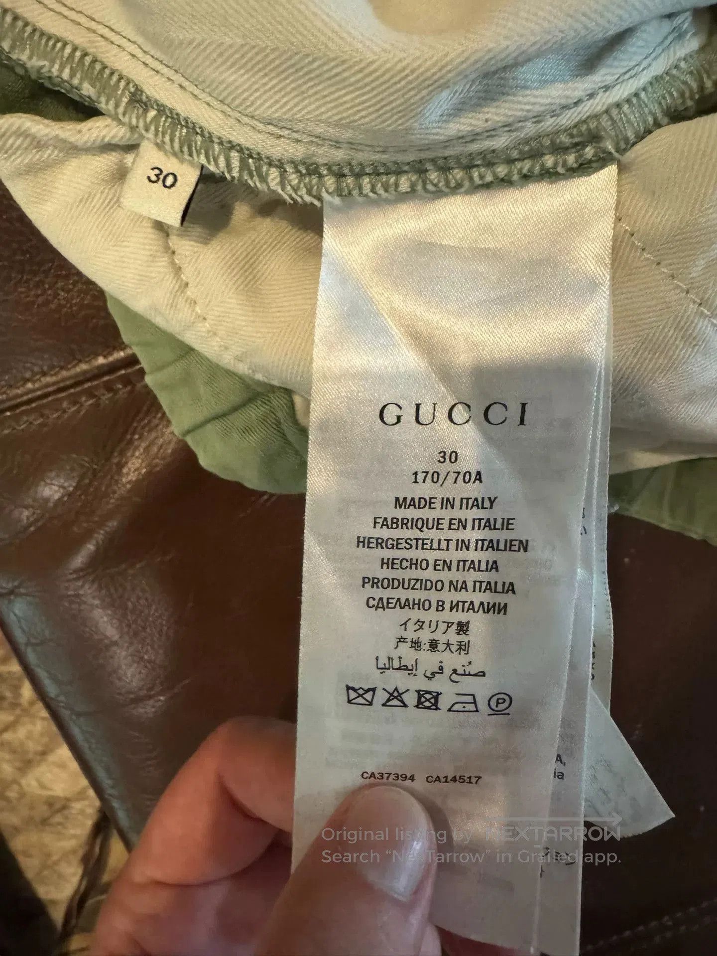 Gucci gucci women's casual tapered pants green. Size 28" / US 6 / IT 42 - 4 Thumbnail